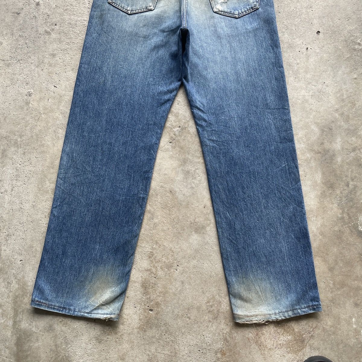 Jean × Kenzo W31x29.5 Vintage Kenzo Jeans Faded Denim Pants Size US 31 - 13 Thumbnail