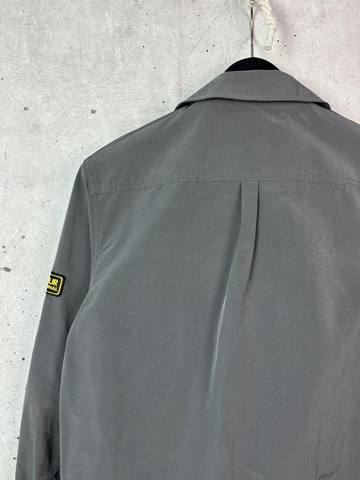 Barbour Barbour International Nylon Shimmer Overshirt Grey Jacket Size US S / EU 44-46 / 1 - 9 Thumbnail
