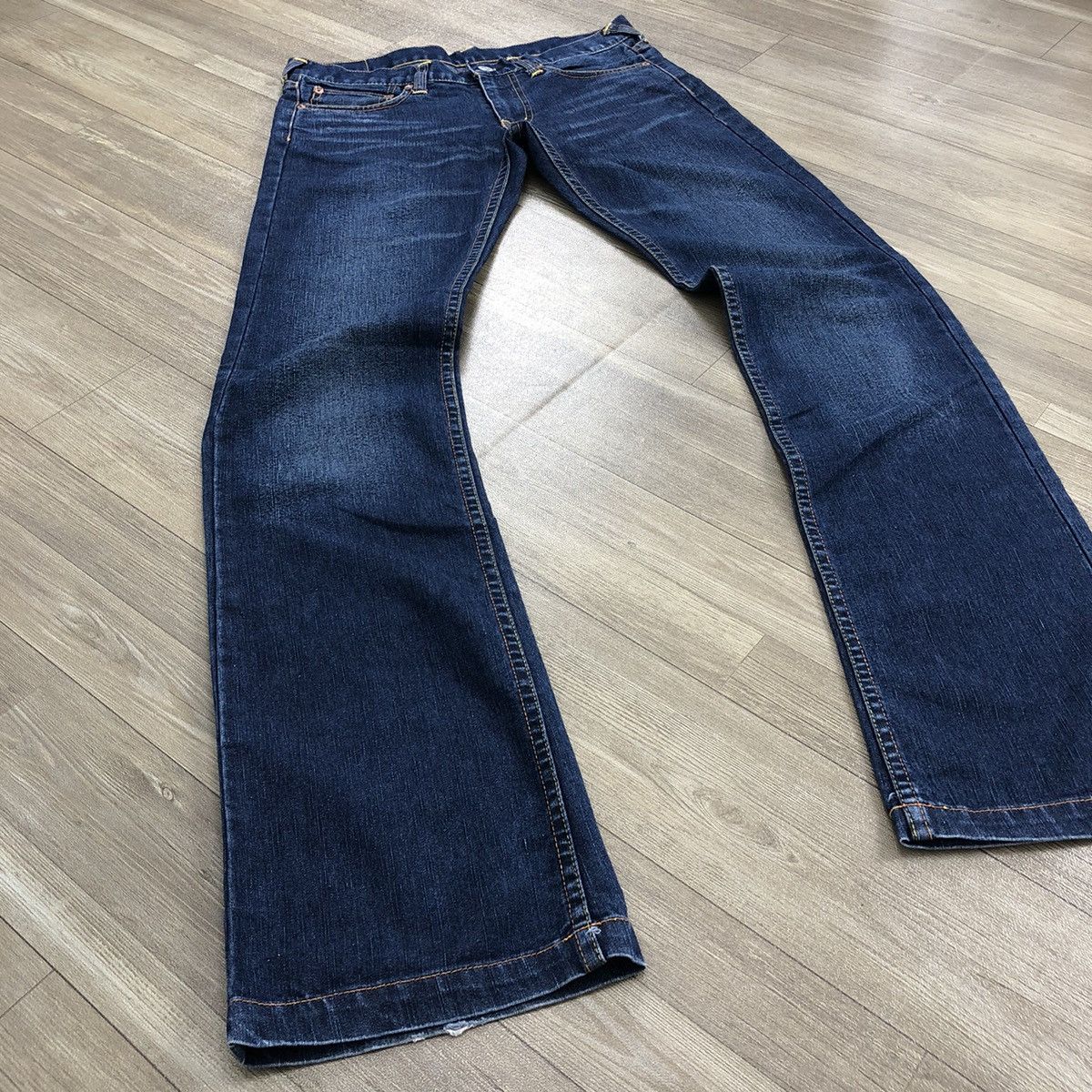Evisu × Japanese Brand × Vintage 2000s Evisu Donna Pink Logo Faded Blue Jeans Pants Size 29" - 17 Thumbnail