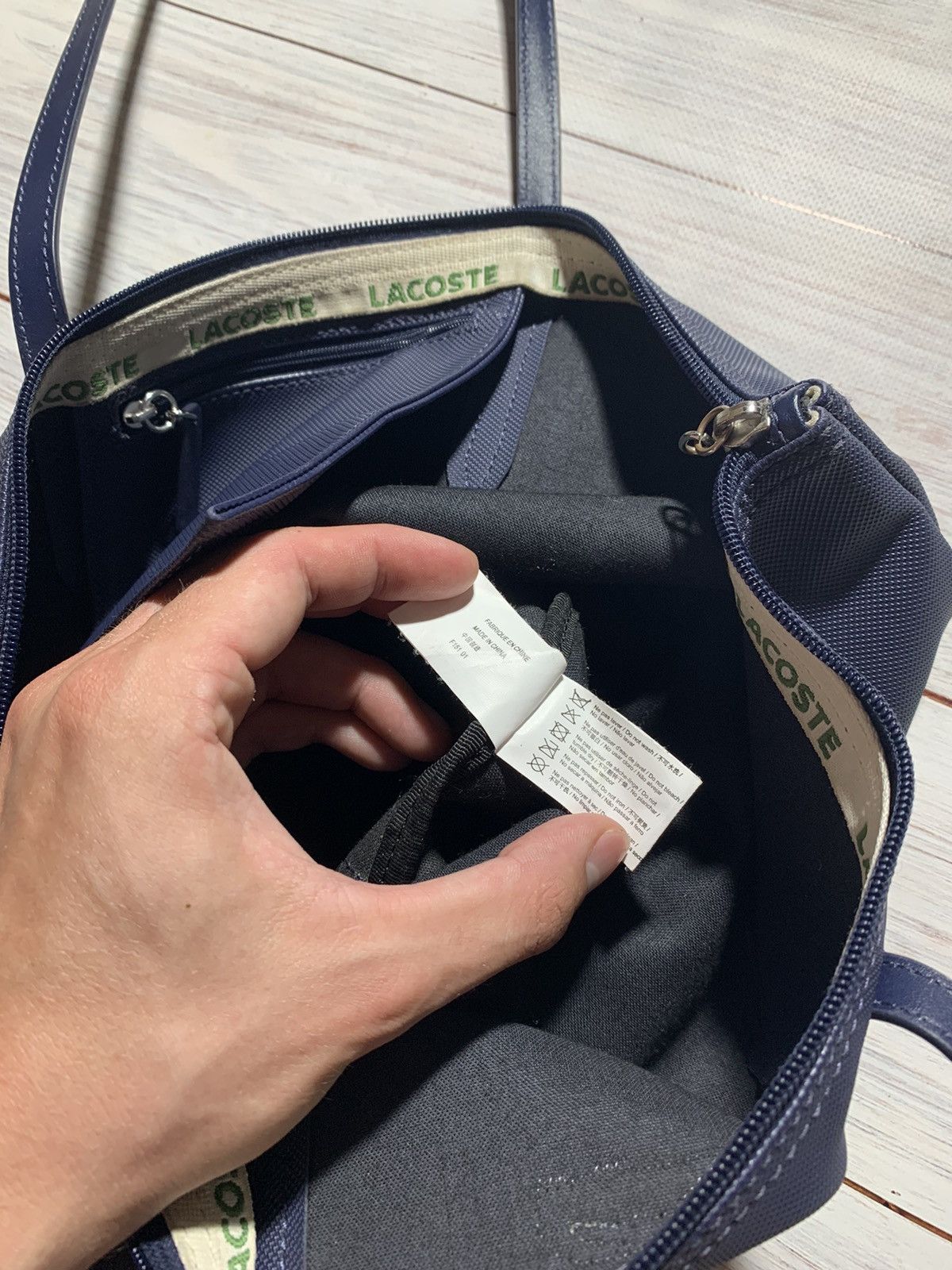Lacoste × Vintage Lacoste vintage hand bag 💼 Size ONE SIZE - 5 Thumbnail
