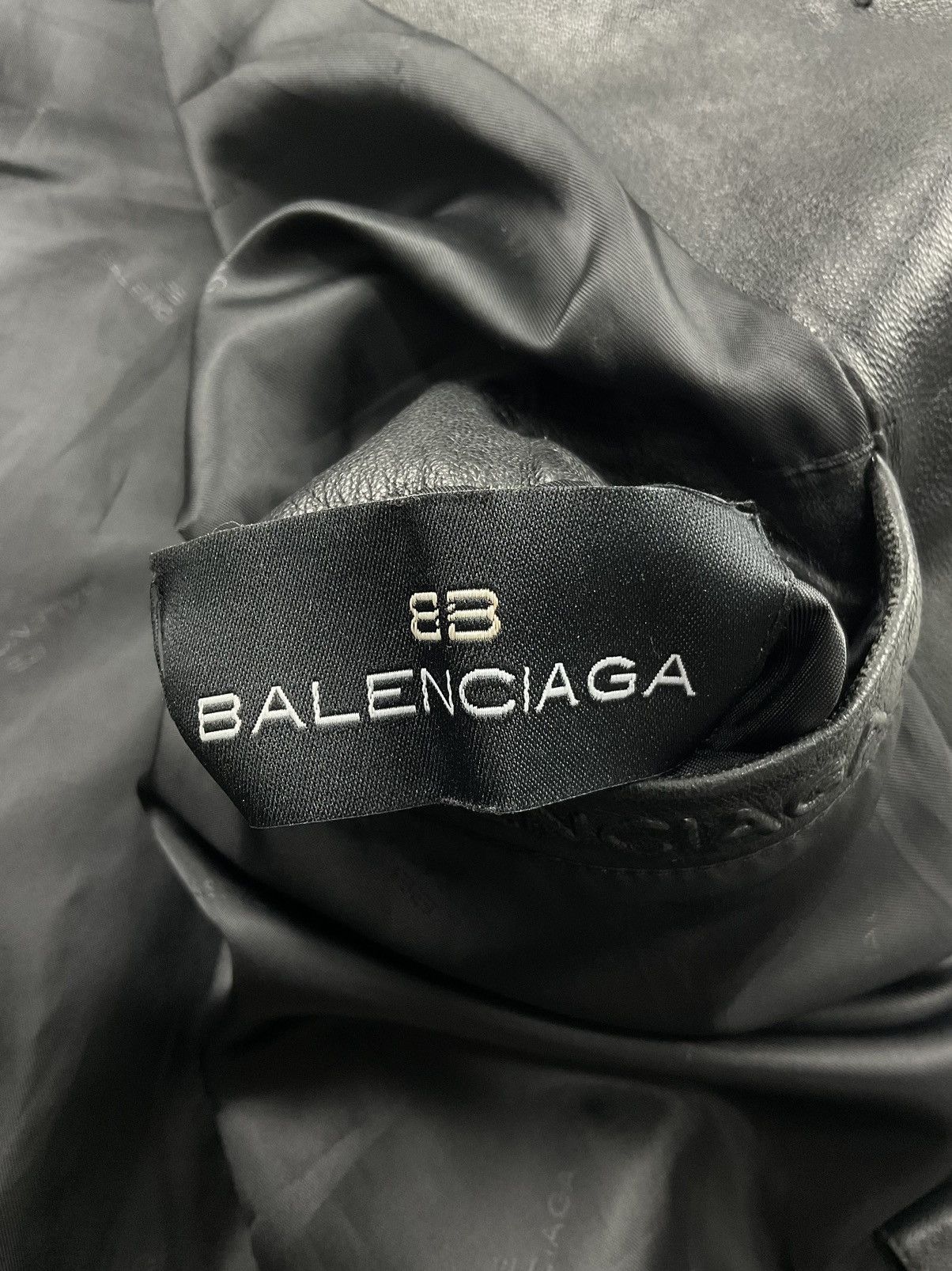 Balenciaga Vintage Balenciaga Leather Jacket Size US XL / EU 56 / 4 - 13 Thumbnail