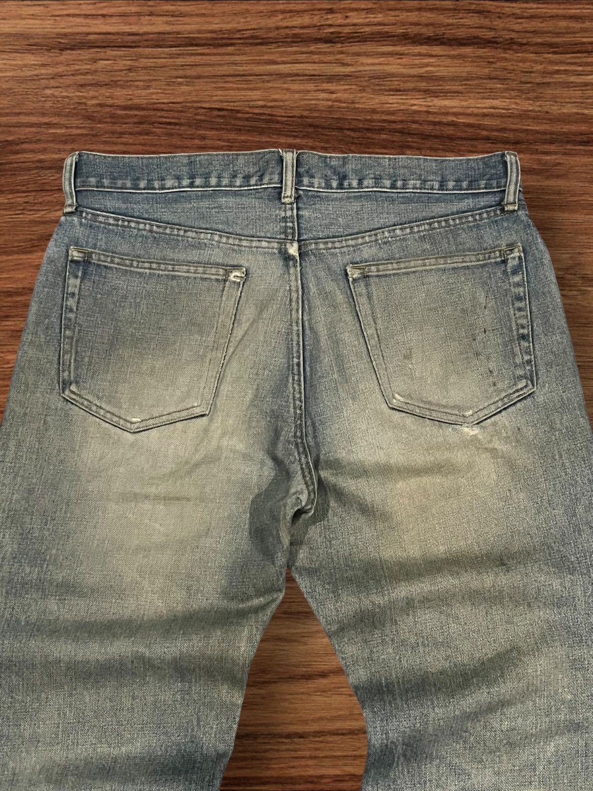 If Six Was Nine × Japanese Brand × Le Grande Bleu (L.G.B.) Vintage Japanese Brand Uniqlo Mud Washed Distressed Jeans Size US 33 - 6 Thumbnail