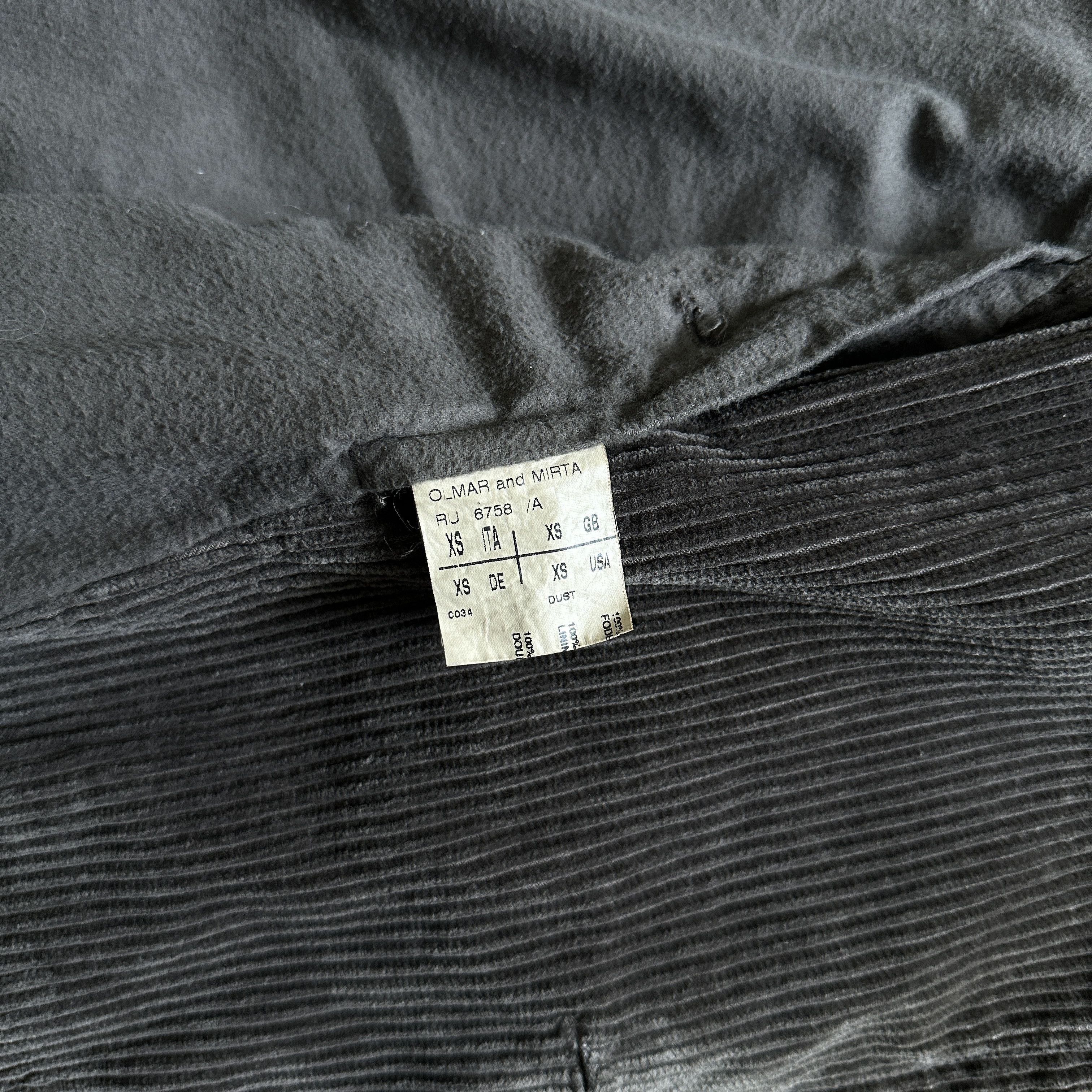Rick Owens Archival Double Breasted Corduroy Coat Size US XS / EU 42 / 0 - 7 Thumbnail