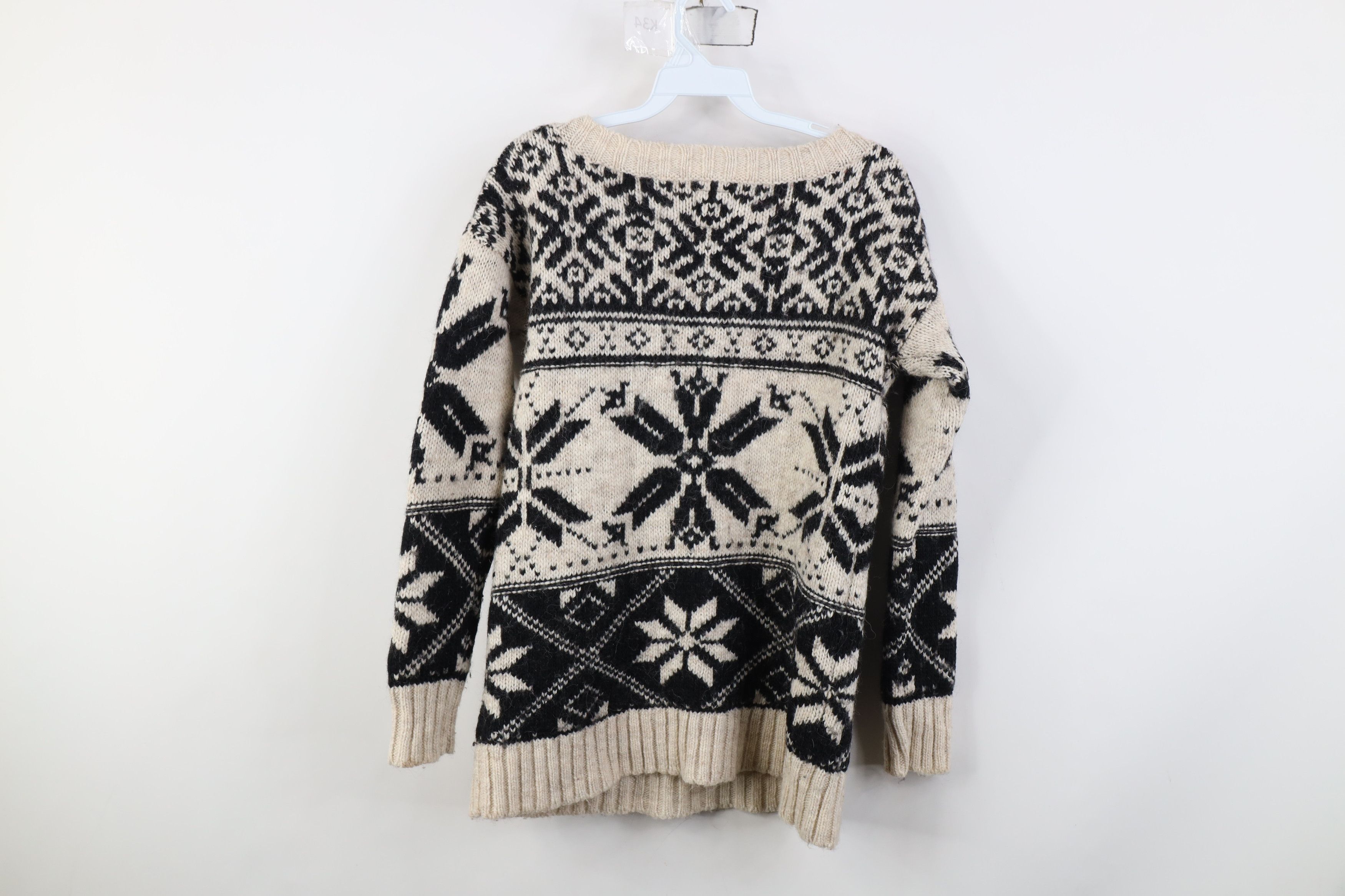 American Eagle Outfitters Vintage Y2K American Eagle Snowflake Wool Alpaca Sweater Size M / US 6-8 / IT 42-44 - 9 Thumbnail