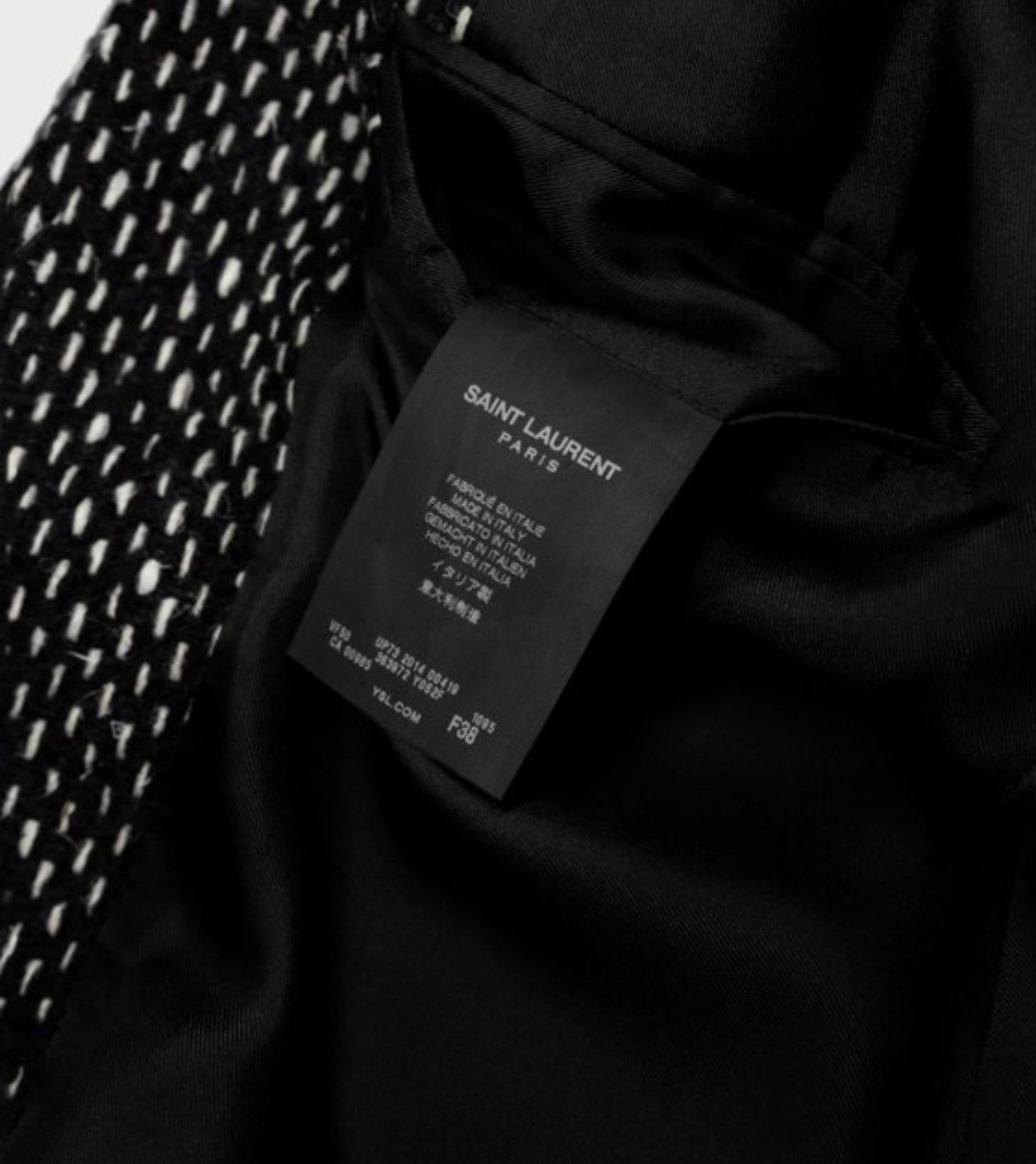 Hedi Slimane × Saint Laurent Paris Hedi Slimane Runway Saint Laurent Blazer - F/W14 Size S / US 4 / IT 40 - 8 Thumbnail