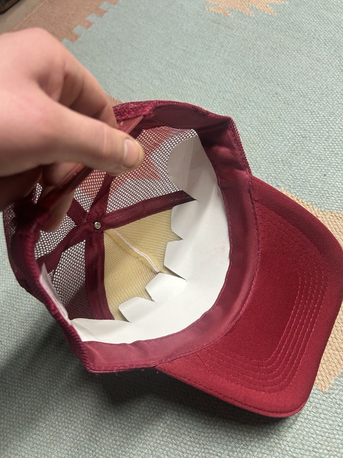 Vintage Vintage trucker hat mesh Orlando Florida USA red white snap Size ONE SIZE - 6 Thumbnail