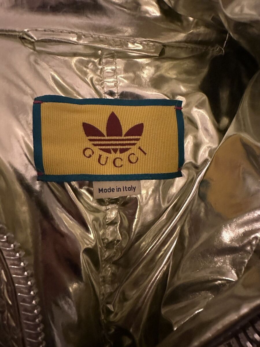 Adidas × Gucci 🔥$4.5K VALUE🔥 Gucci x Adidas Laminated Padded Puffer Jacket Size US L / EU 52-54 / 3 - 3 Thumbnail