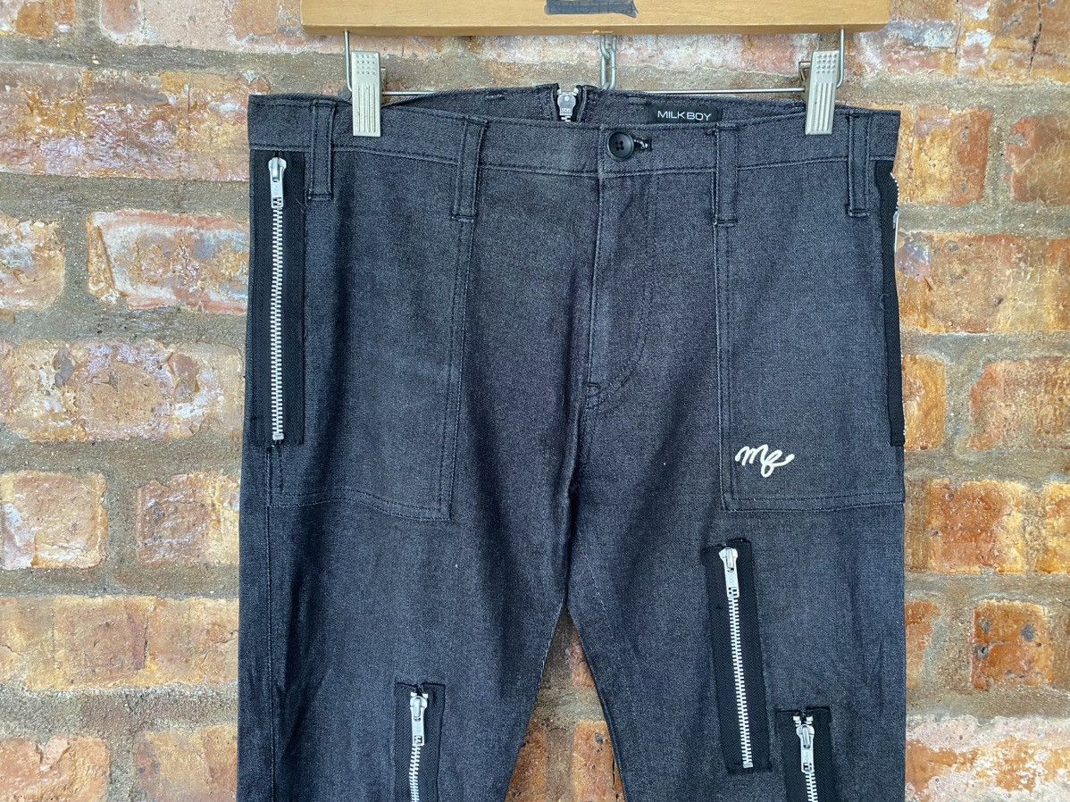 Japanese Brand 1990s MILKBOY bondage zipper skinny pants Size US 30 / EU 46 - 3 Thumbnail