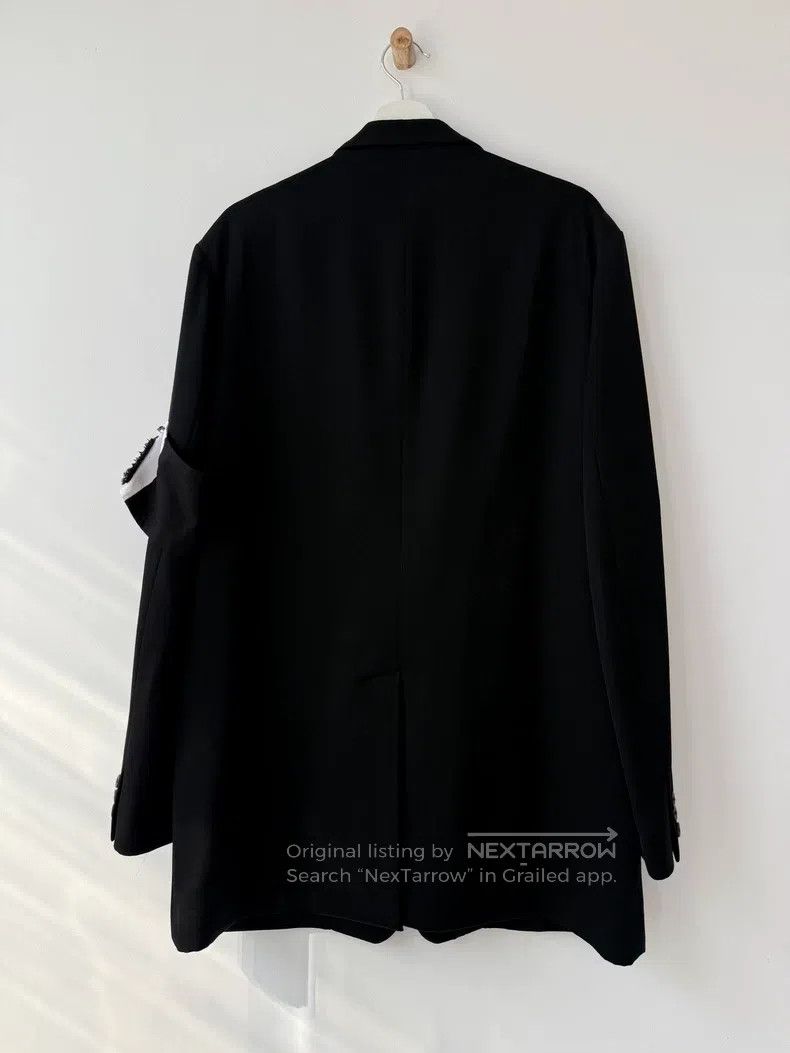 Yohji Yamamoto Yohji Yamamoto 20AW Show White Armband Wool Blazer jacket Size US L / EU 52-54 / 3 - 6 Thumbnail