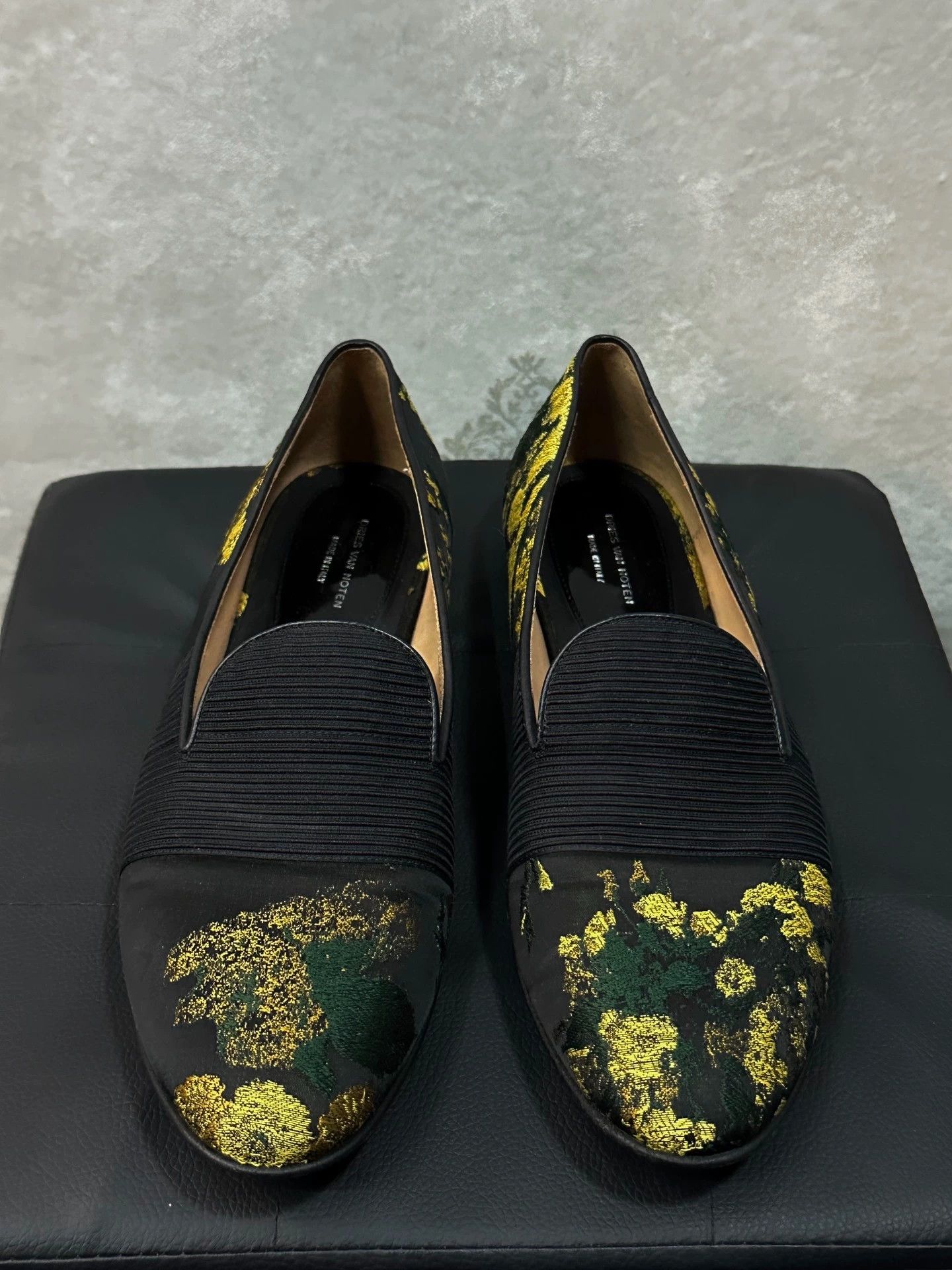 Dries Van Noten Dries Van Noten jacquard satin loafers Size US 6 / EU 39 - 1 Thumbnail