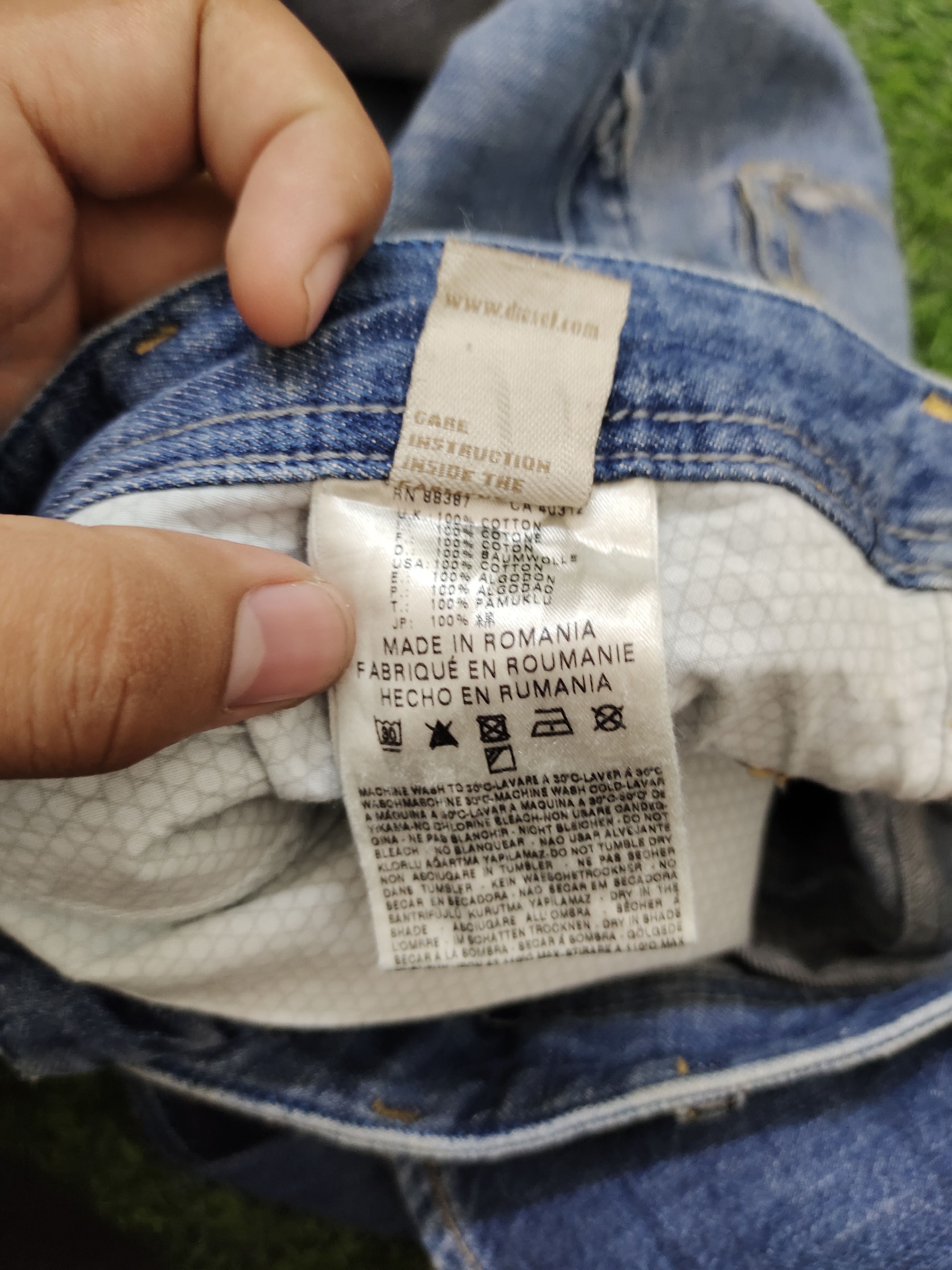 Adidas × Diesel Vintage Diesel X Adidas 'Adi-Poiak' 3D Pocket Distress Jeans Size US 32 / EU 48 - 20 Thumbnail