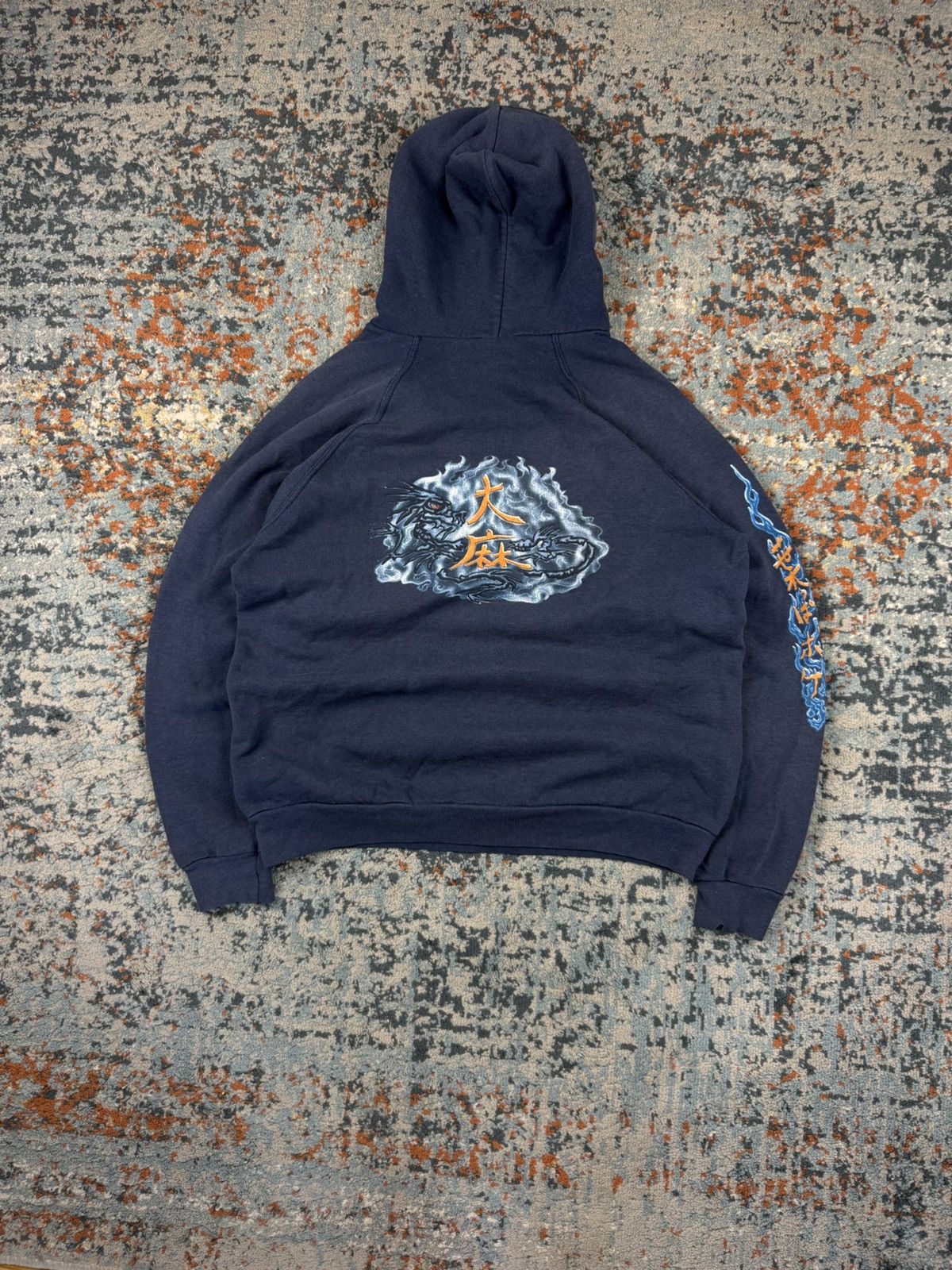 Other × Vintage Vintage 90s Chinese dragon jnco style skate graphic hoodie Size US L / EU 52-54 / 3 - 1 Thumbnail