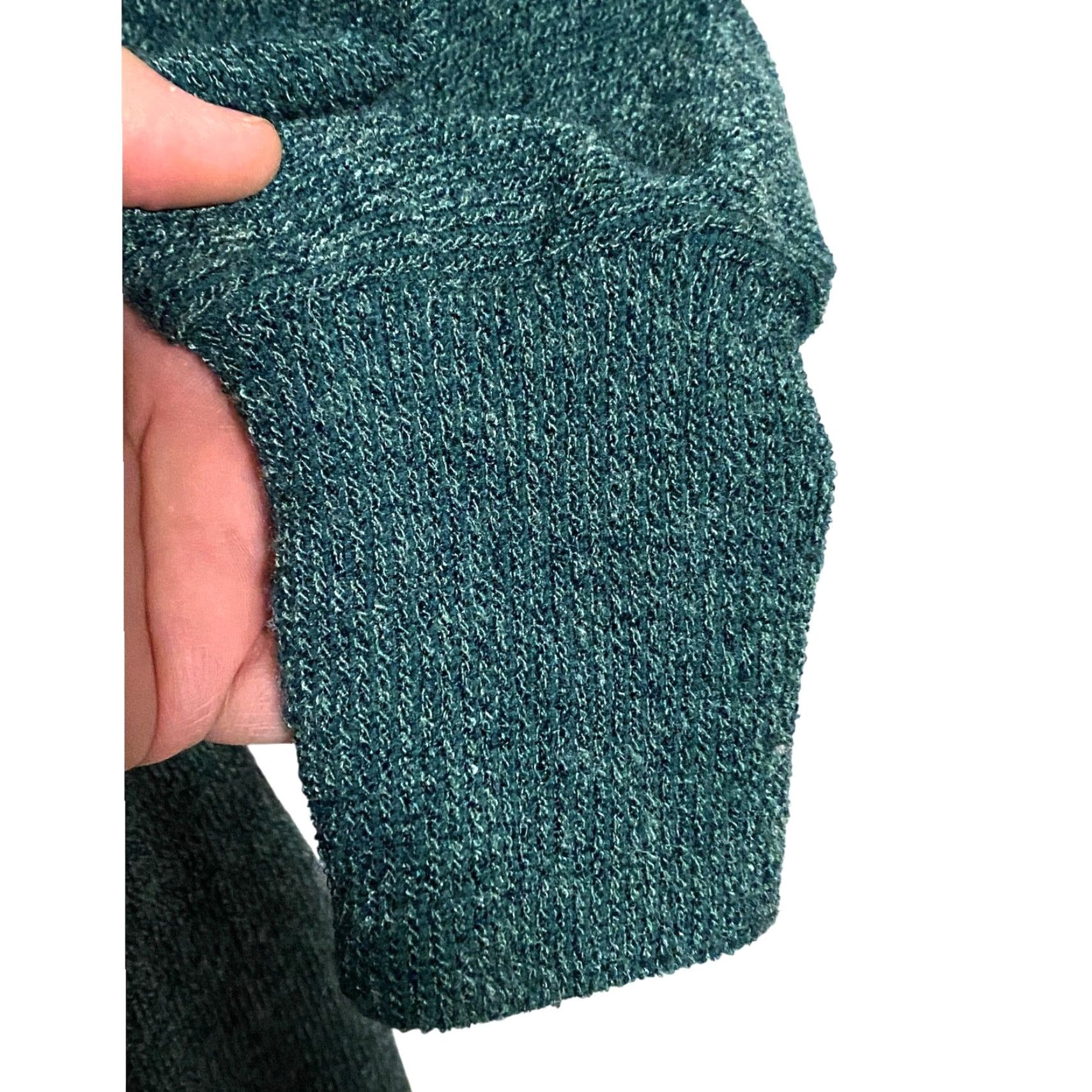 Vintage Francescas Harper Heritage Green Sweater Dress L Surplice Open Back NWT Boho, Long Sleeve, Tie Waist, V-Neck, Machine Washable Size L / US 10 / IT 46 - 5 Thumbnail