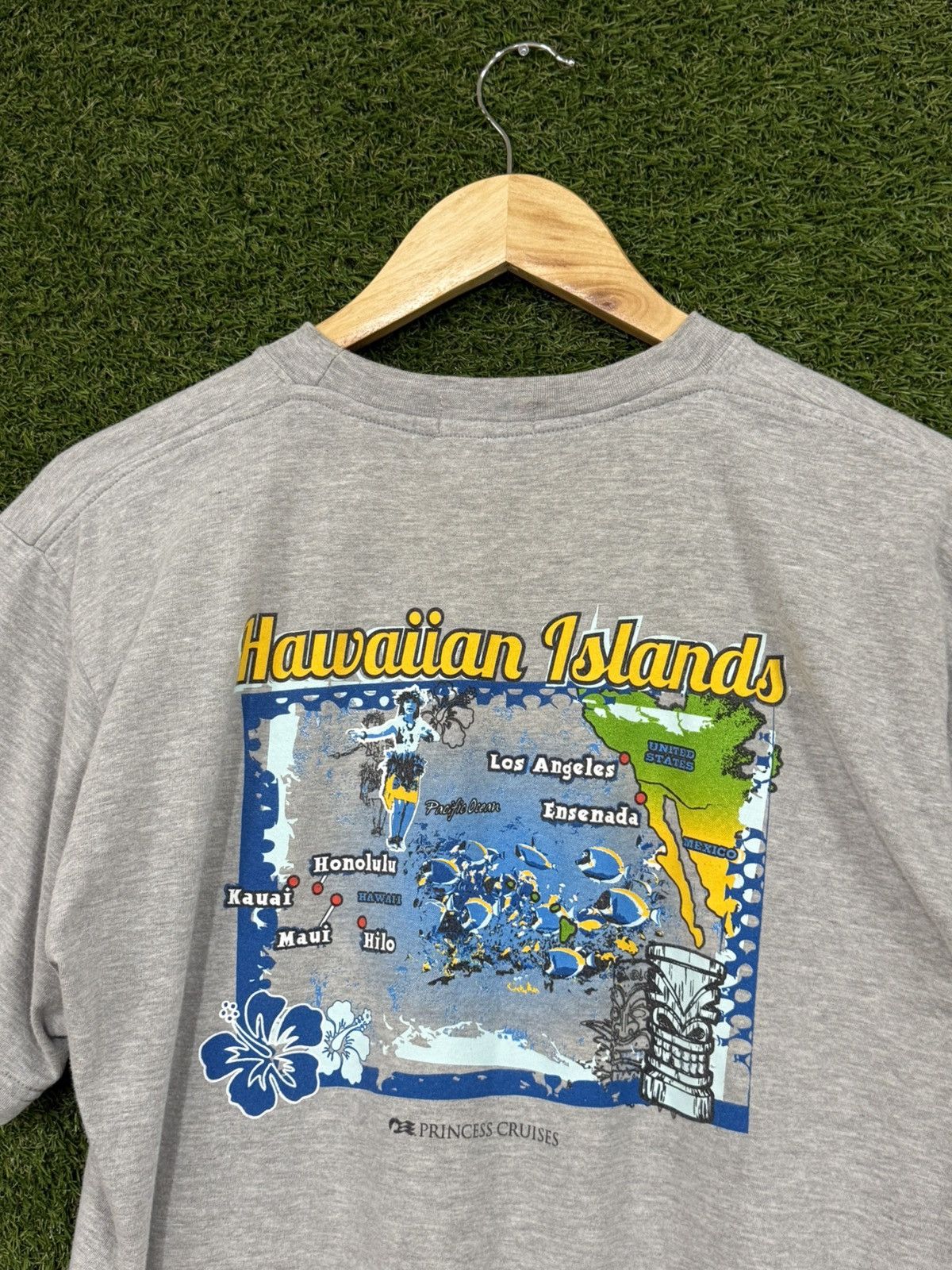 Vintage Vintage Princess Cruises Hawaii Island Vacation Tee Grey Size US M / EU 48-50 / 2 - 2 Thumbnail