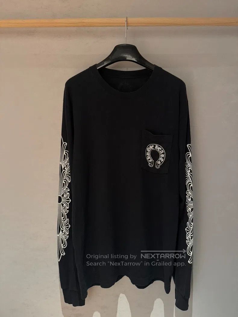 Chrome Hearts CHROME HEARTS Black Qilin-arm patterned, long-sleeved T-sh Size US L / EU 52-54 / 3 - 2 Thumbnail