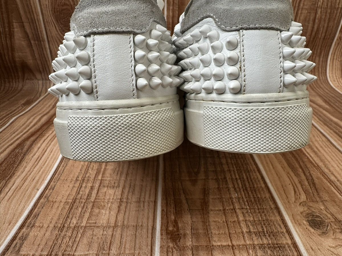 Philipp Plein Philipp Plein 78 Studded Spiked White Low Top Trainers Size US 9 / EU 42 - 16 Thumbnail