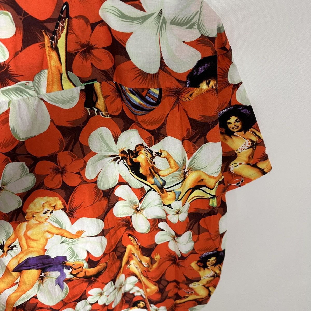 Vintage Vintage 90s Naked Marilyn Monroe monogram hawaiian shirt y2k Size US XXL / EU 58 / 5 - 9 Thumbnail
