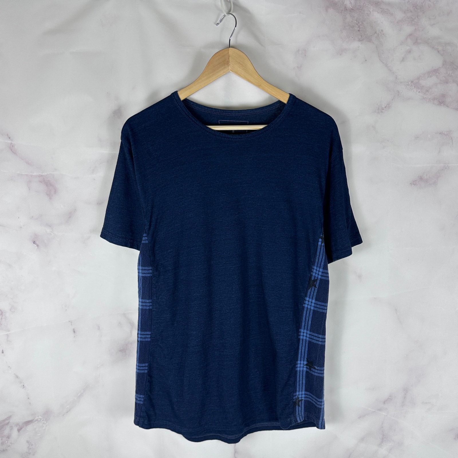 Sophnet. Indigo Plaid Mix Tee Size US S / EU 44-46 / 1 - 1 Thumbnail