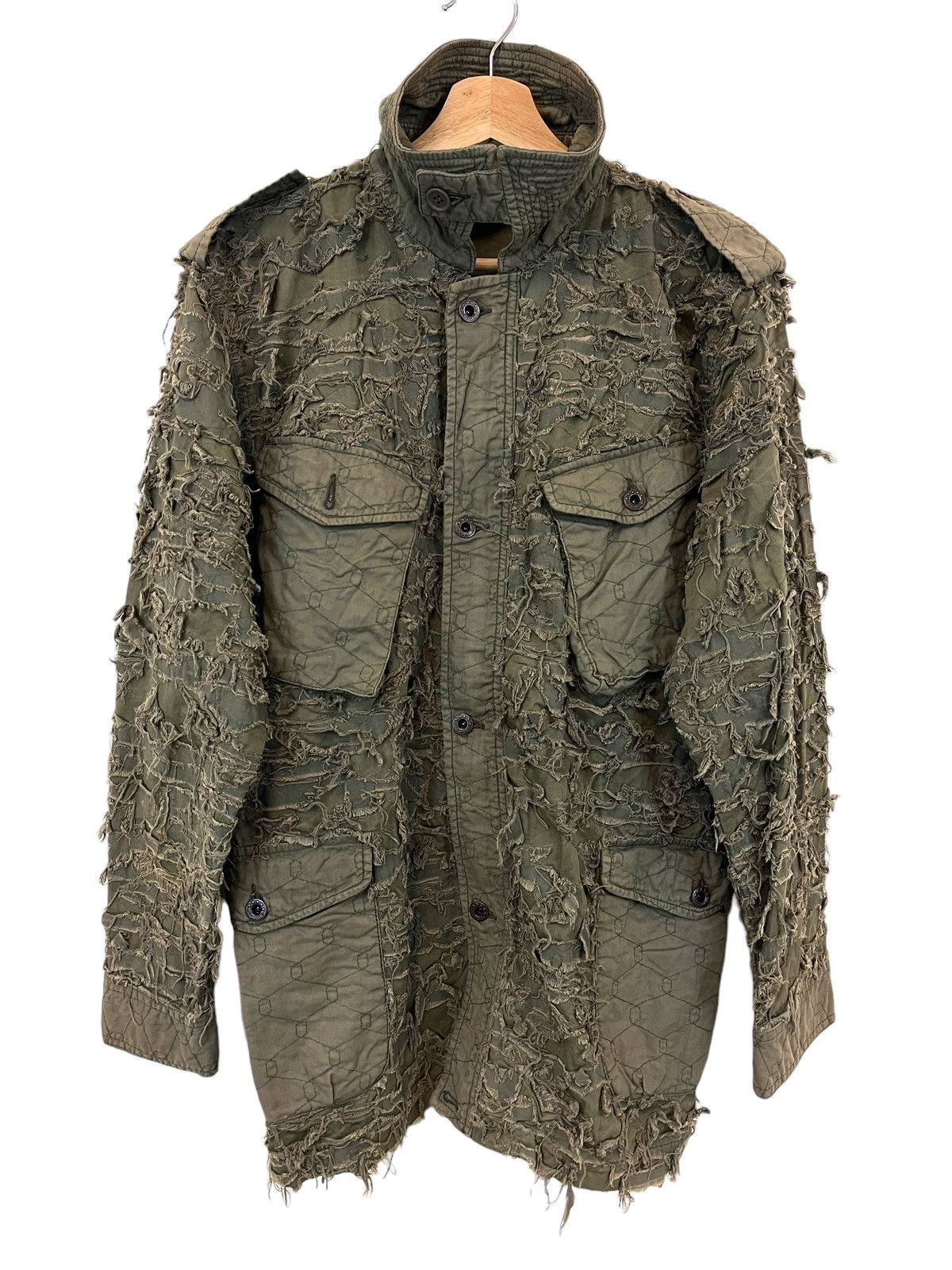 Japanese Brand Japanese Brand Mangrove Distressed Army Jacket Size US L / EU 52-54 / 3 - 1 Thumbnail