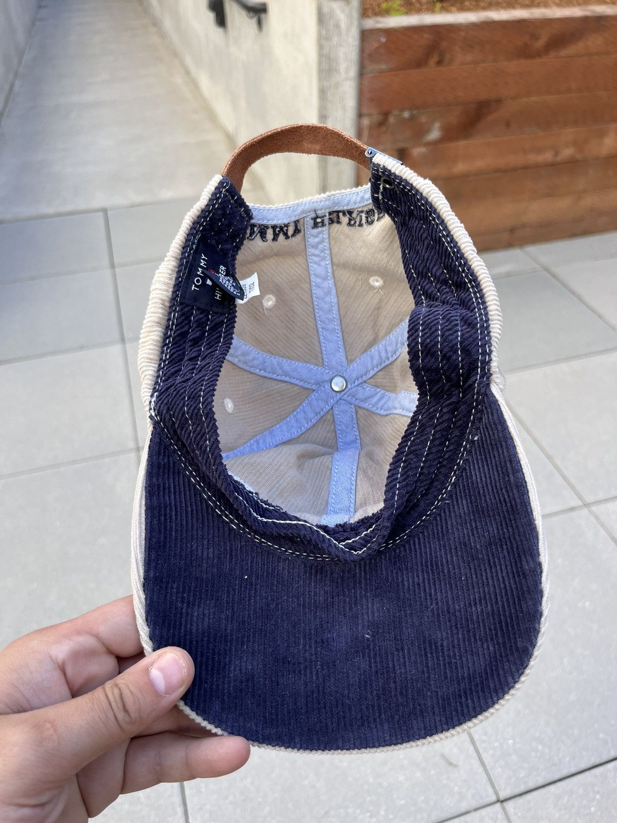 Tommy Hilfiger × Vintage Vintage Tommy Hilfiger Corduroy Cap Hat Y2K Size ONE SIZE - 6 Thumbnail