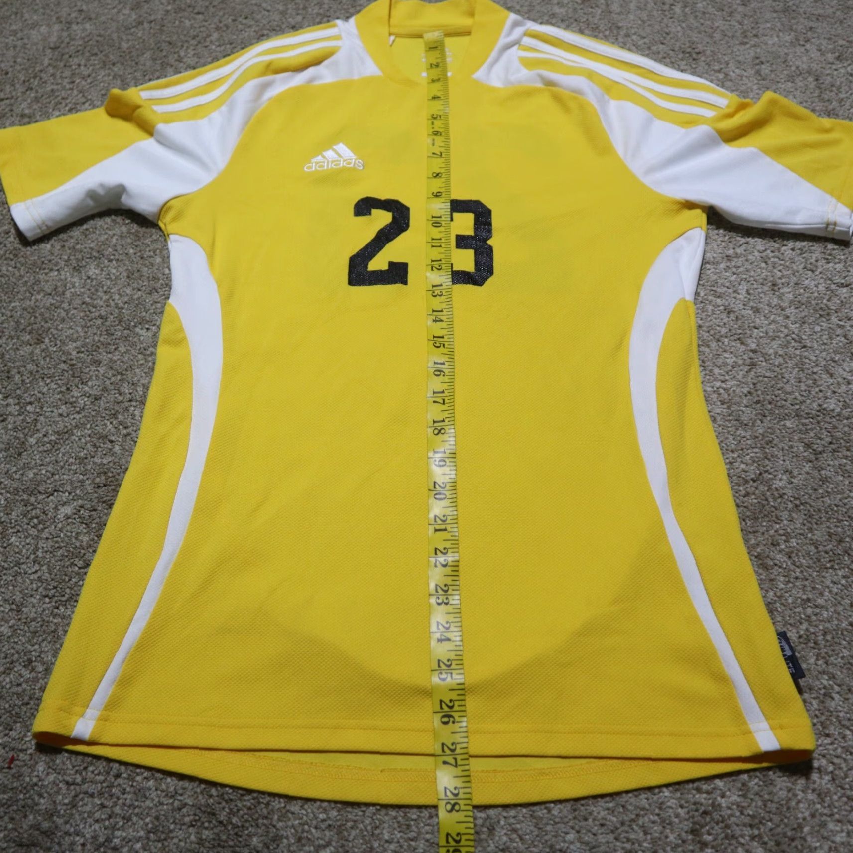 Adidas Adidas Climalite Clima365 Shirt Adult S Yellow 23 Activewear Short Sleeve T-Shirt Mens Size US S / EU 44-46 / 1 - 6 Thumbnail