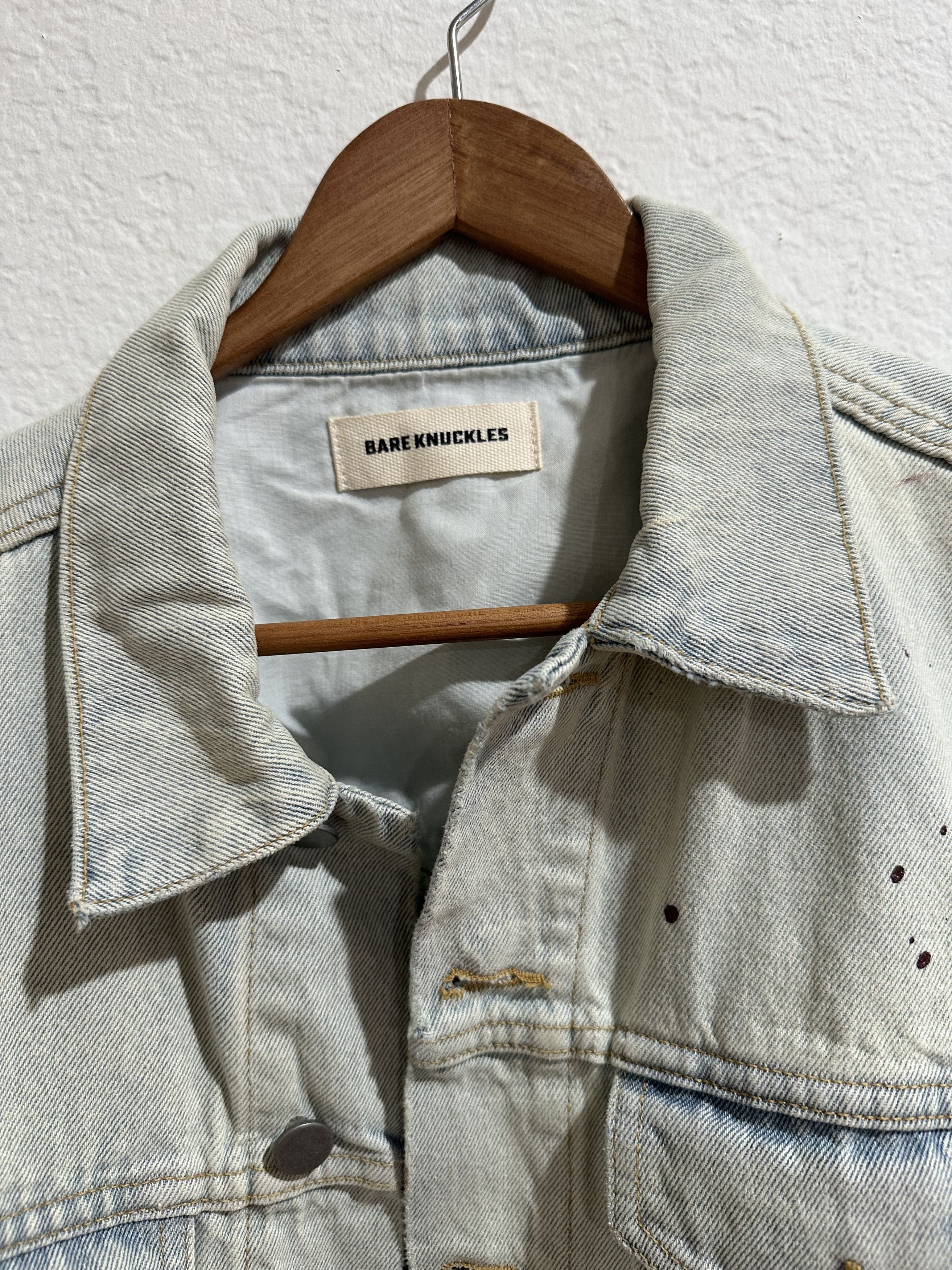 Bare Knuckles Bareknuckles Cropped Light Wash Denim Jacket New w/o Tags Size US M / EU 48-50 / 2 - 2 Thumbnail