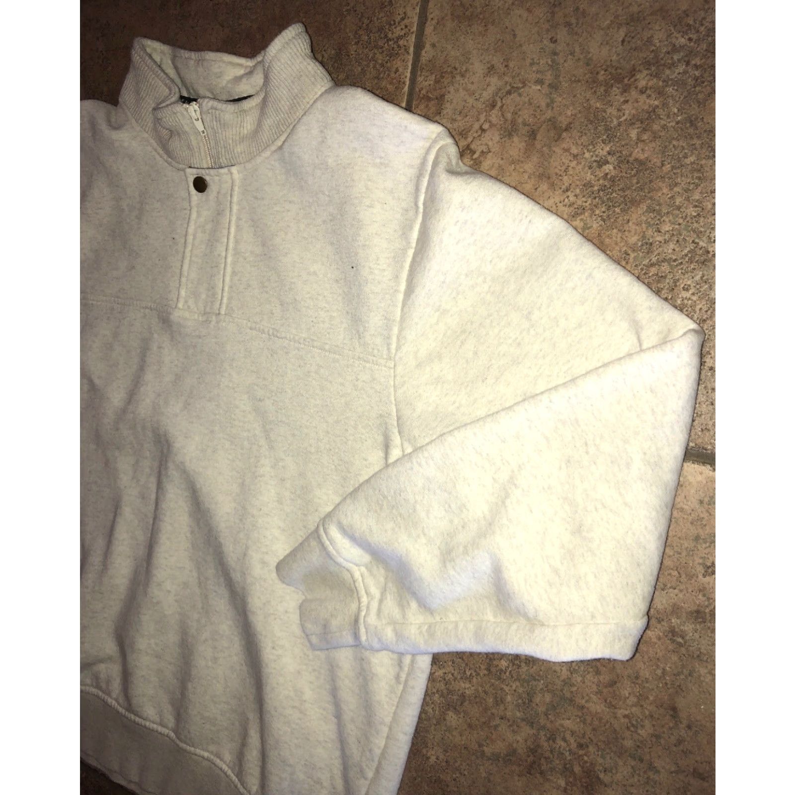 Orvis VINTAGE Orvis Fleece Lined 1/4 Zip Sweater Adult XL White Mens Size US XL / EU 56 / 4 - 2 Thumbnail
