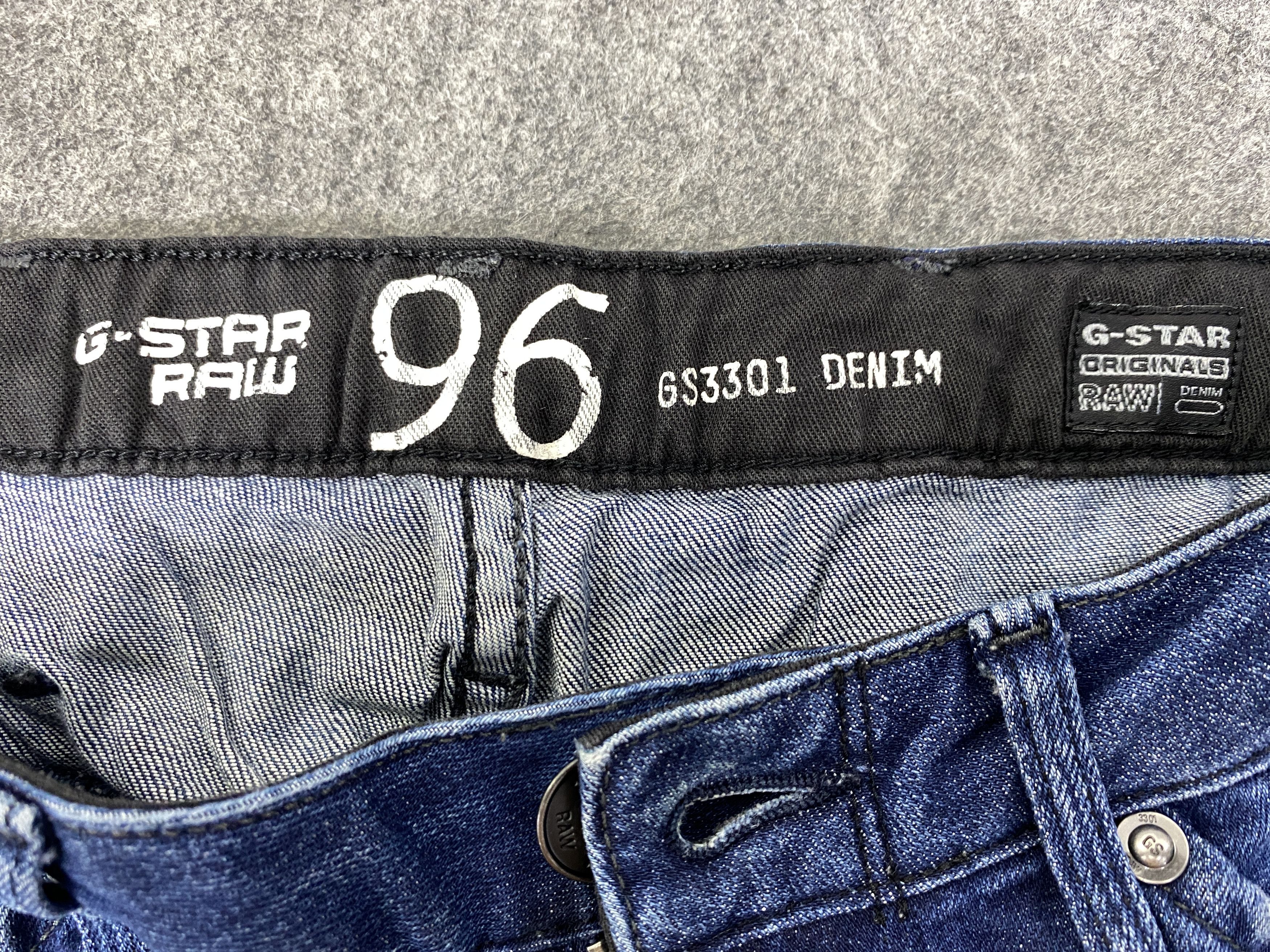 Japanese Brand Faded Blue Vintage Gstar 96 Jeans 32x30.5 - JN3276 Size US 32 / EU 48 - 8 Thumbnail