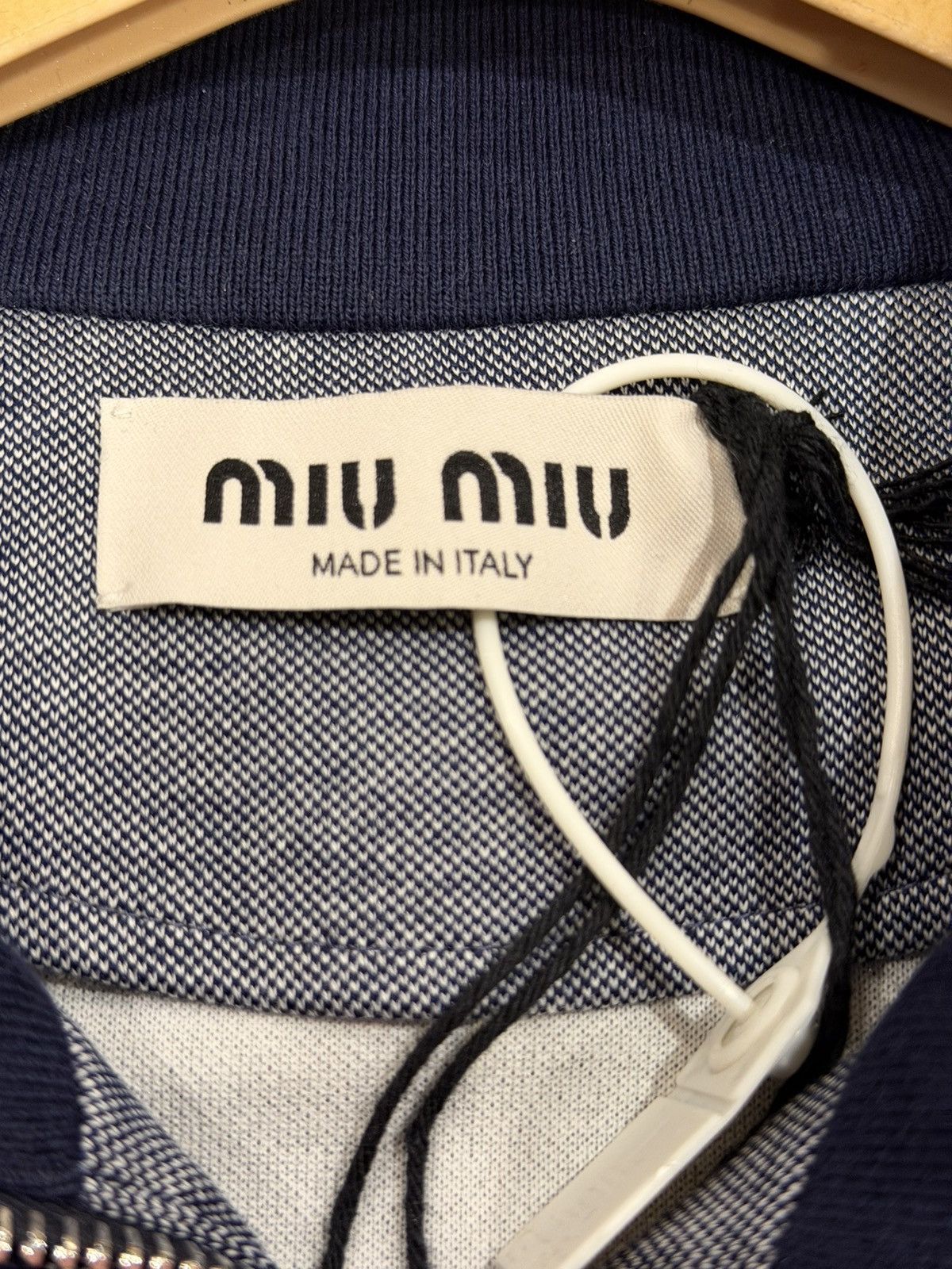 Miu Miu Miu Miu Deux-Tonal Knit Track Jacket Size US S / EU 44-46 / 1 - 6 Thumbnail