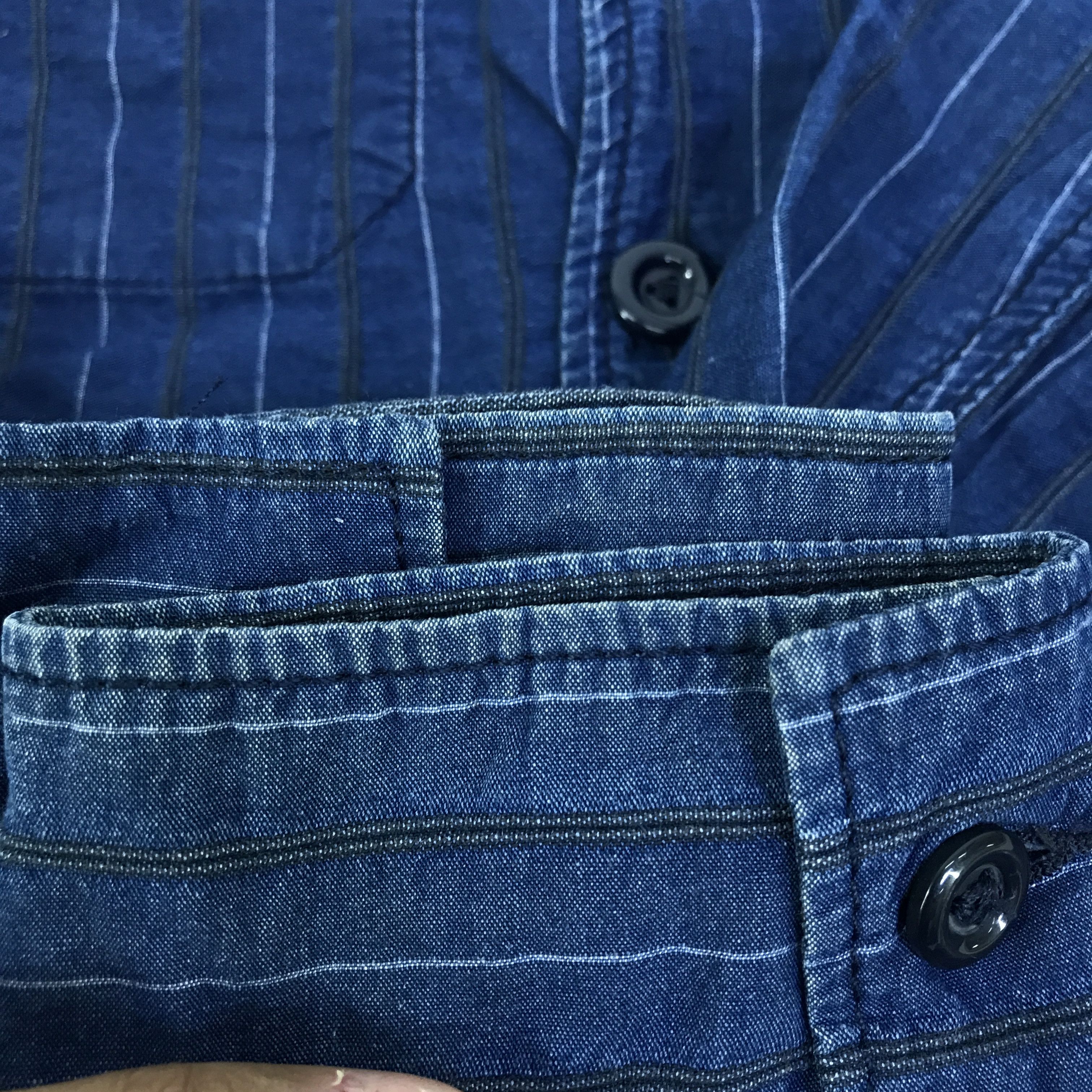 Diesel Vintage Diesel Button Ups indigo Jacket K125B8 Size US L / EU 52-54 / 3 - 9 Thumbnail
