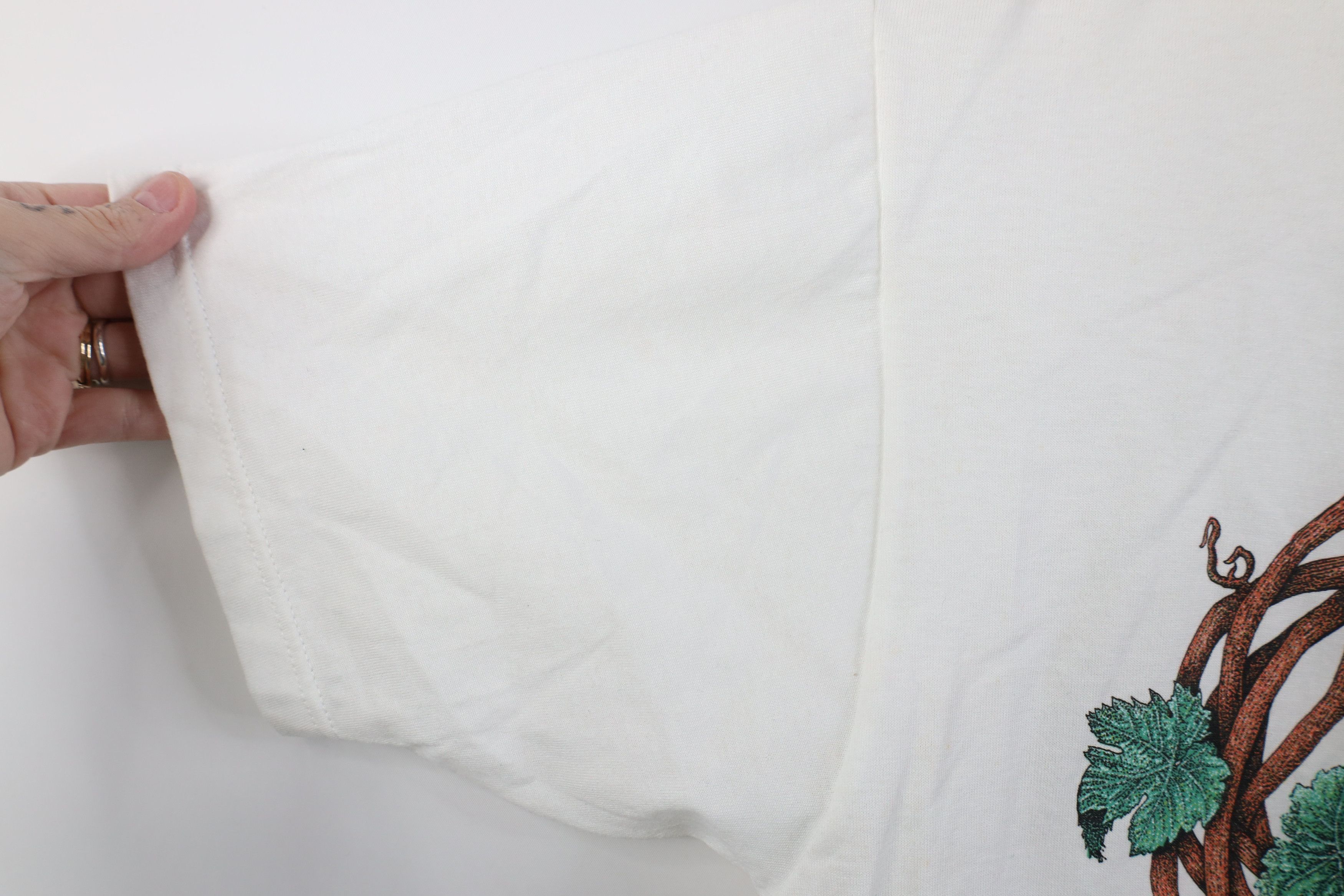 Vintage Deadstock Vintage 90s Streetwear Flower T-Shirt White USA Size L / US 10 / IT 46 - 8 Thumbnail