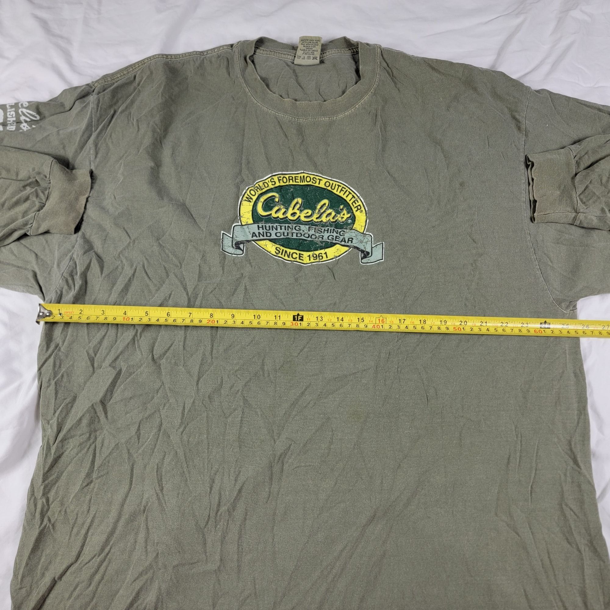 Cabelas Cabelas Long Sleeve Graphic T Shirt Mens XL Hunting Fishing Size US XL / EU 56 / 4 - 7 Thumbnail