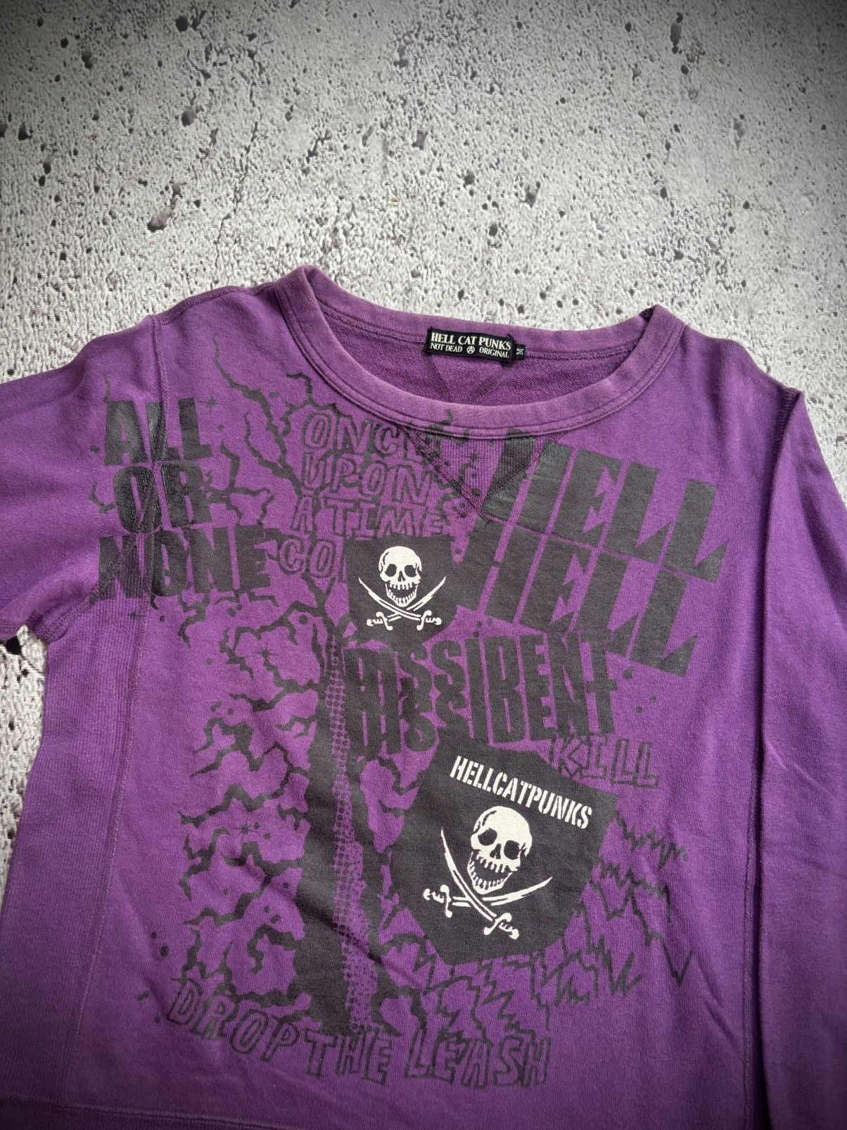 Hysteric Glamour Hell cat punks not dead skull sweatshirt Size US M / EU 48-50 / 2 - 3 Thumbnail