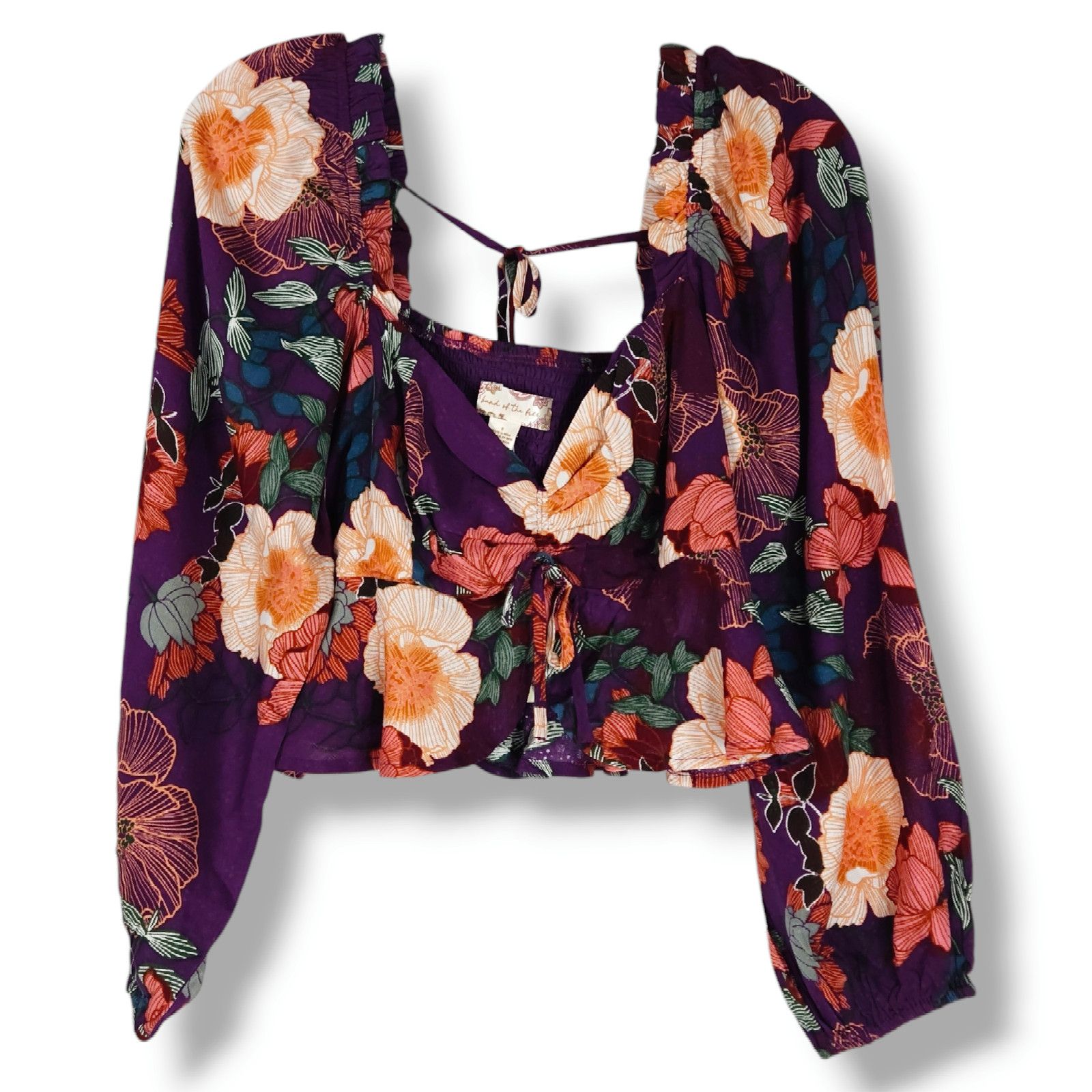 Other NWT Band of the Free Floriane Floral Crop Blouse S [4-6] Size S / US 4 / IT 40 - 2 Thumbnail