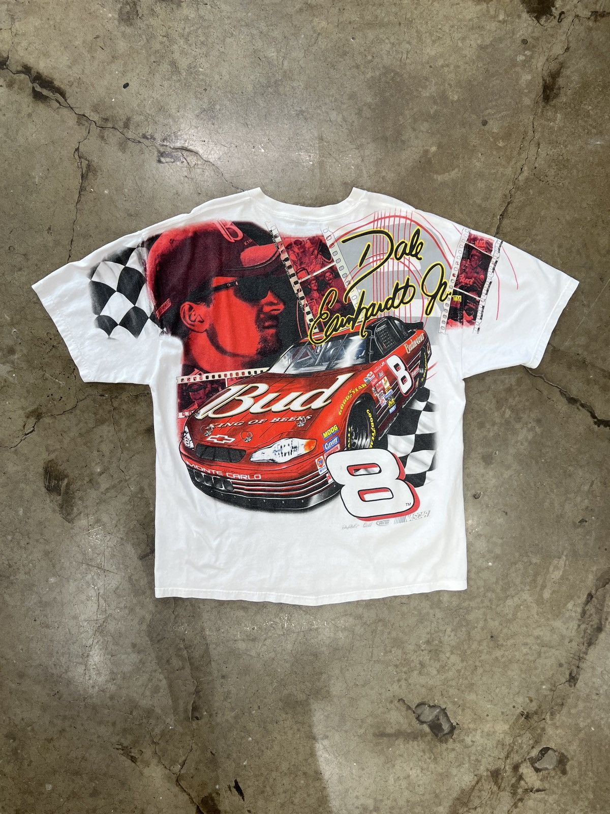 NASCAR Vintage AOP NASCAR Dale Earnhardt Jr Red Hot Racing Large Size US L / EU 52-54 / 3 - 5 Thumbnail