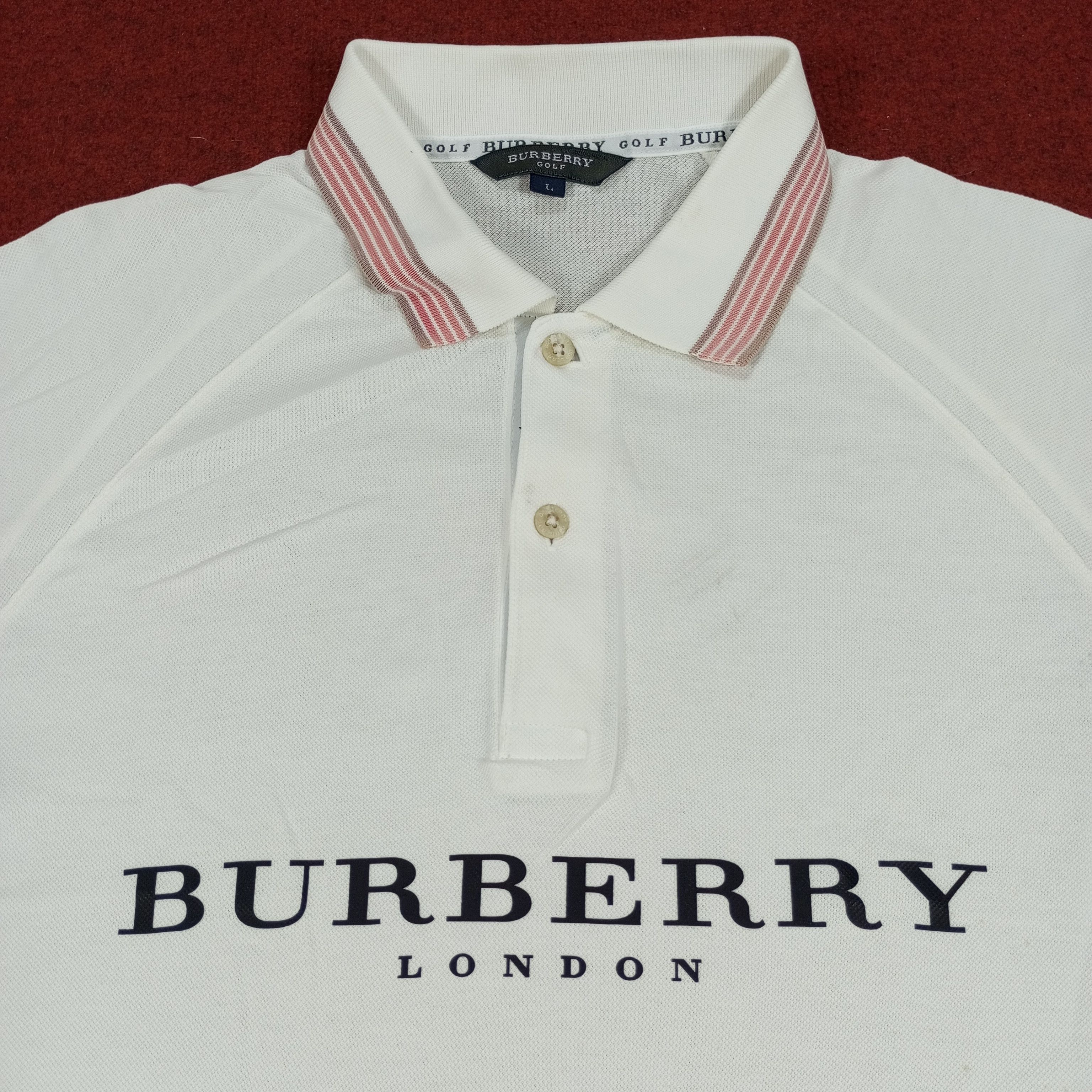 Burberry Burberry Golf Casual Style Polos Custom Art Size US L / EU 52-54 / 3 - 2 Thumbnail