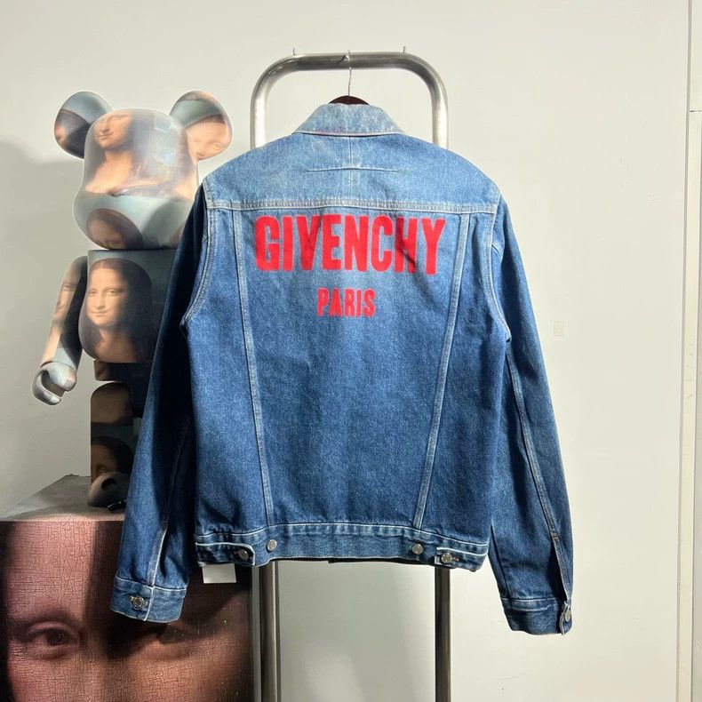 Givenchy Givenchy Back logo denim jacket T1104 Size US M / EU 48-50 / 2 - 2 Thumbnail