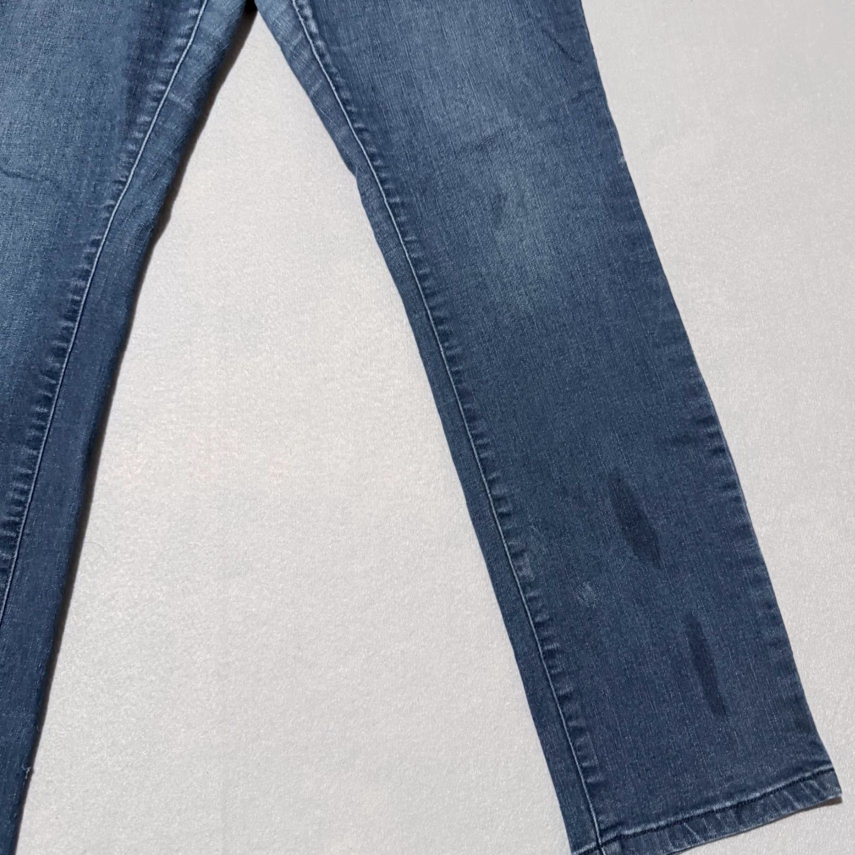Jones New York Jones New York Stretch Denim Jeans Women Blue Dark-Wash Zip-Fly Straight-Leg 12 Size 34" / US 12 / IT 48 - 4 Thumbnail
