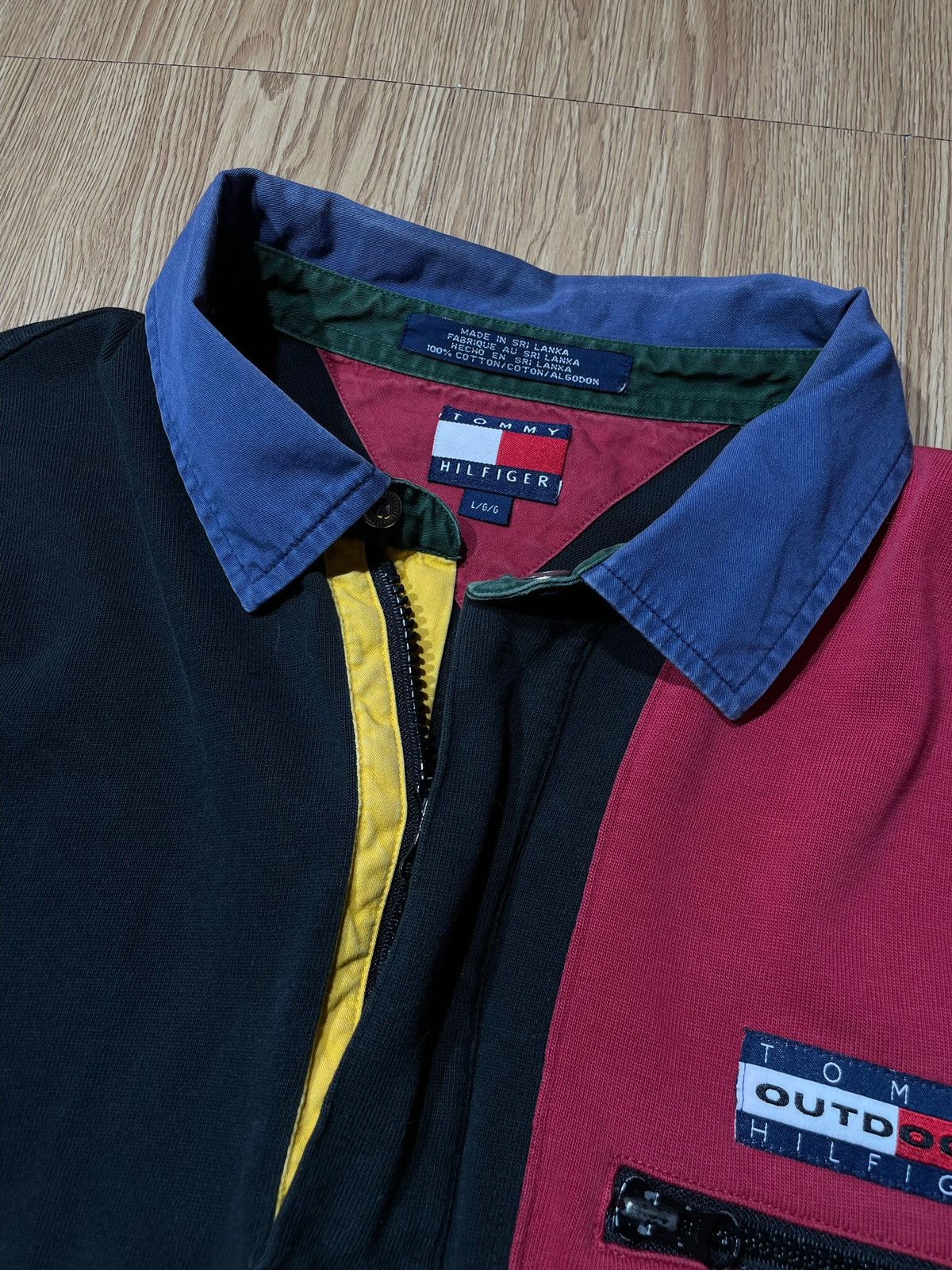 Tommy Hilfiger × Vintage Polo T-shirt Tommy Hilfiger Outdoors 90’s Vintage Size US L / EU 52-54 / 3 - 6 Thumbnail