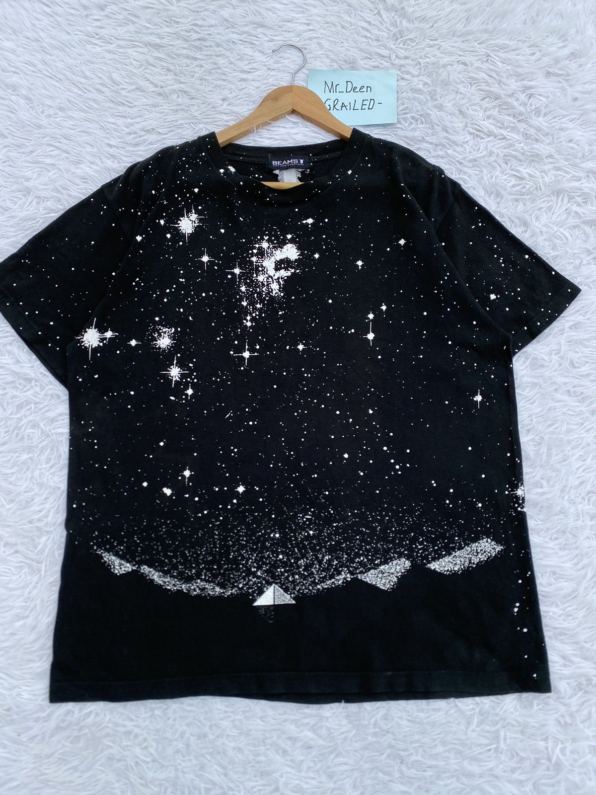 Beams Plus Rare Beams Japanese Brand Painted Art Design Tshirt Size US L / EU 52-54 / 3 - 4 Thumbnail
