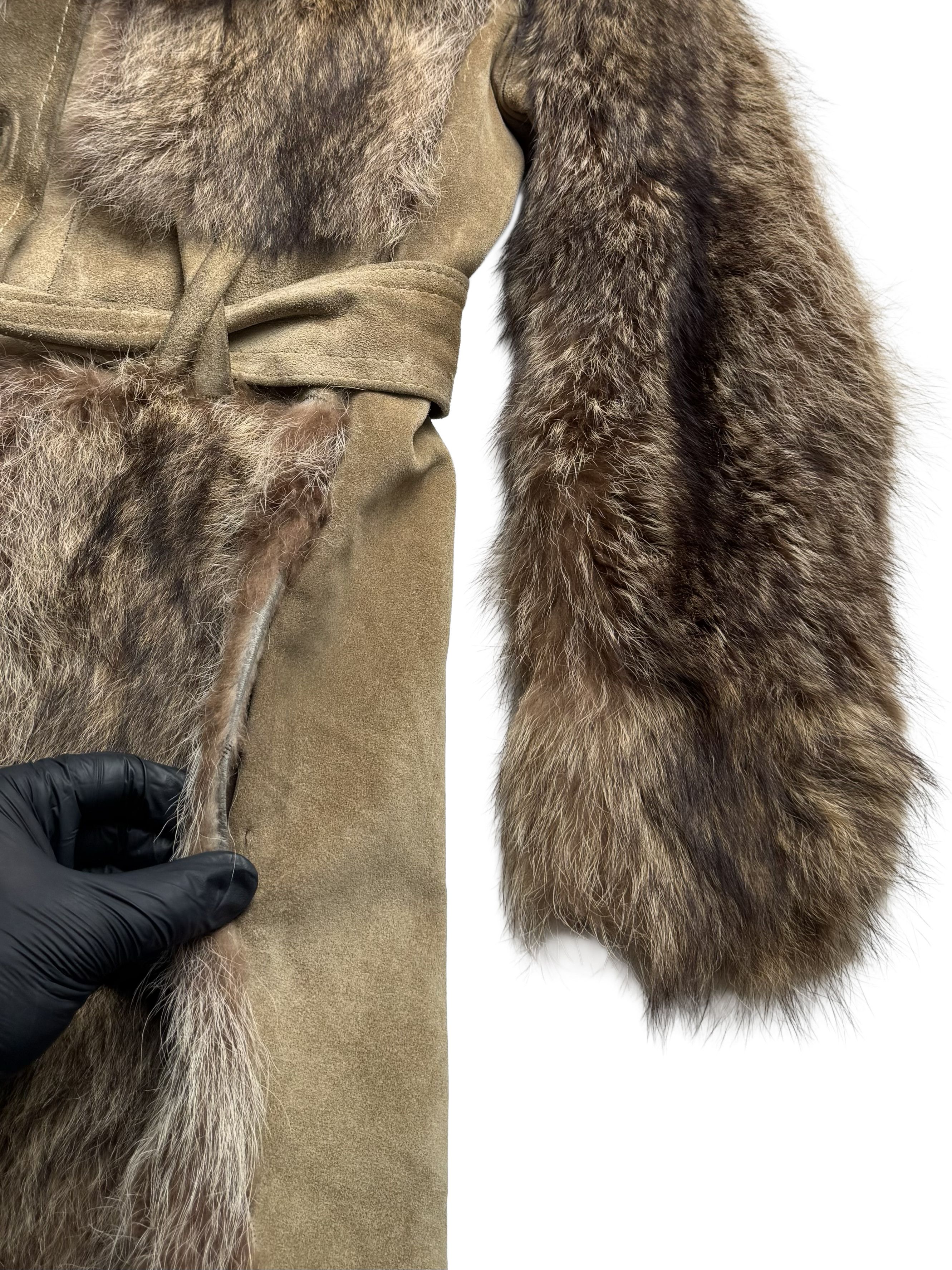 Vintage Vintage Real Suede Coat With Real Fur Details Size M / US 6-8 / IT 42-44 - 9 Thumbnail