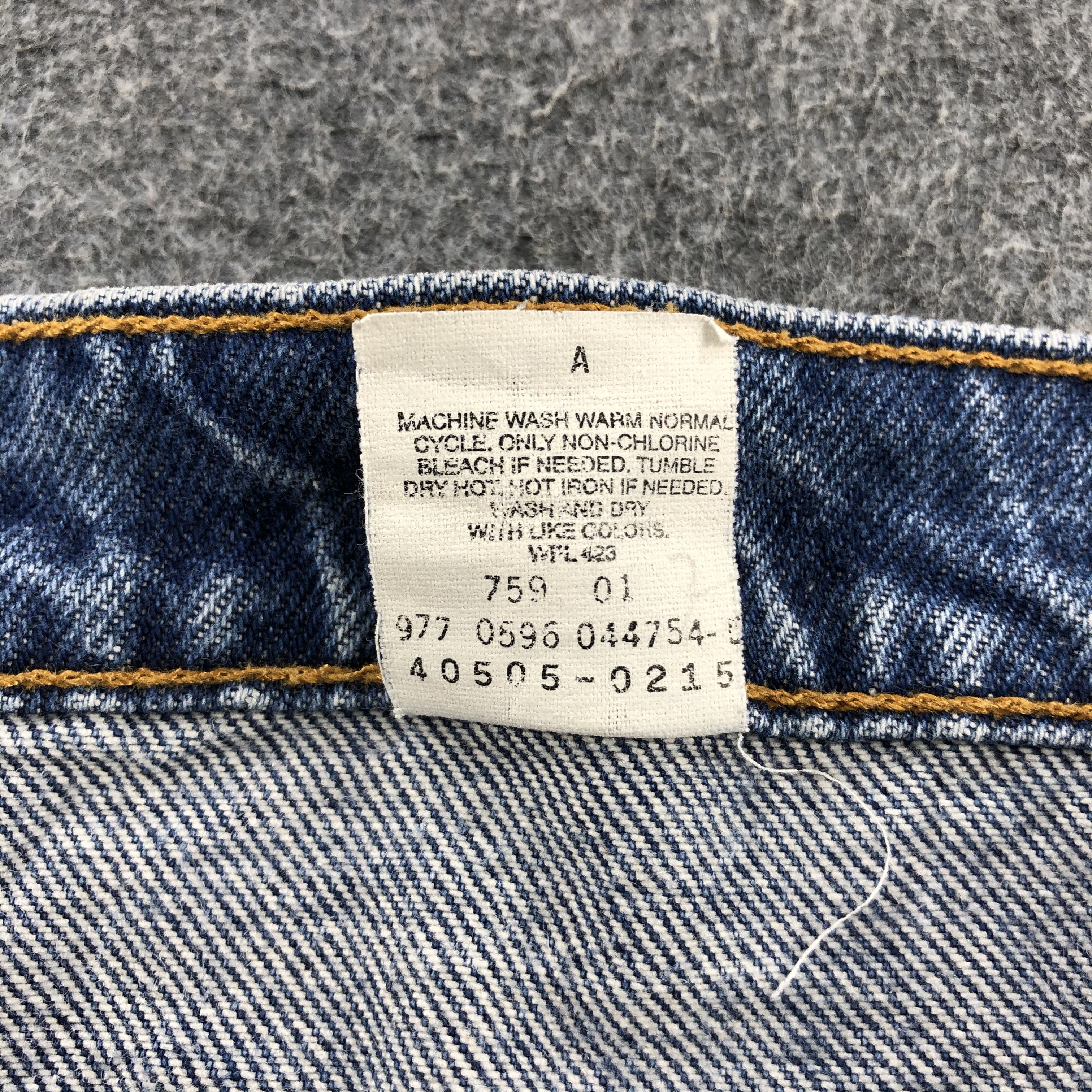 Levi's × Vintage 90s Vintage Levis 505 Orange Tab Jeans-JM1773 Size US 35 - 11 Thumbnail