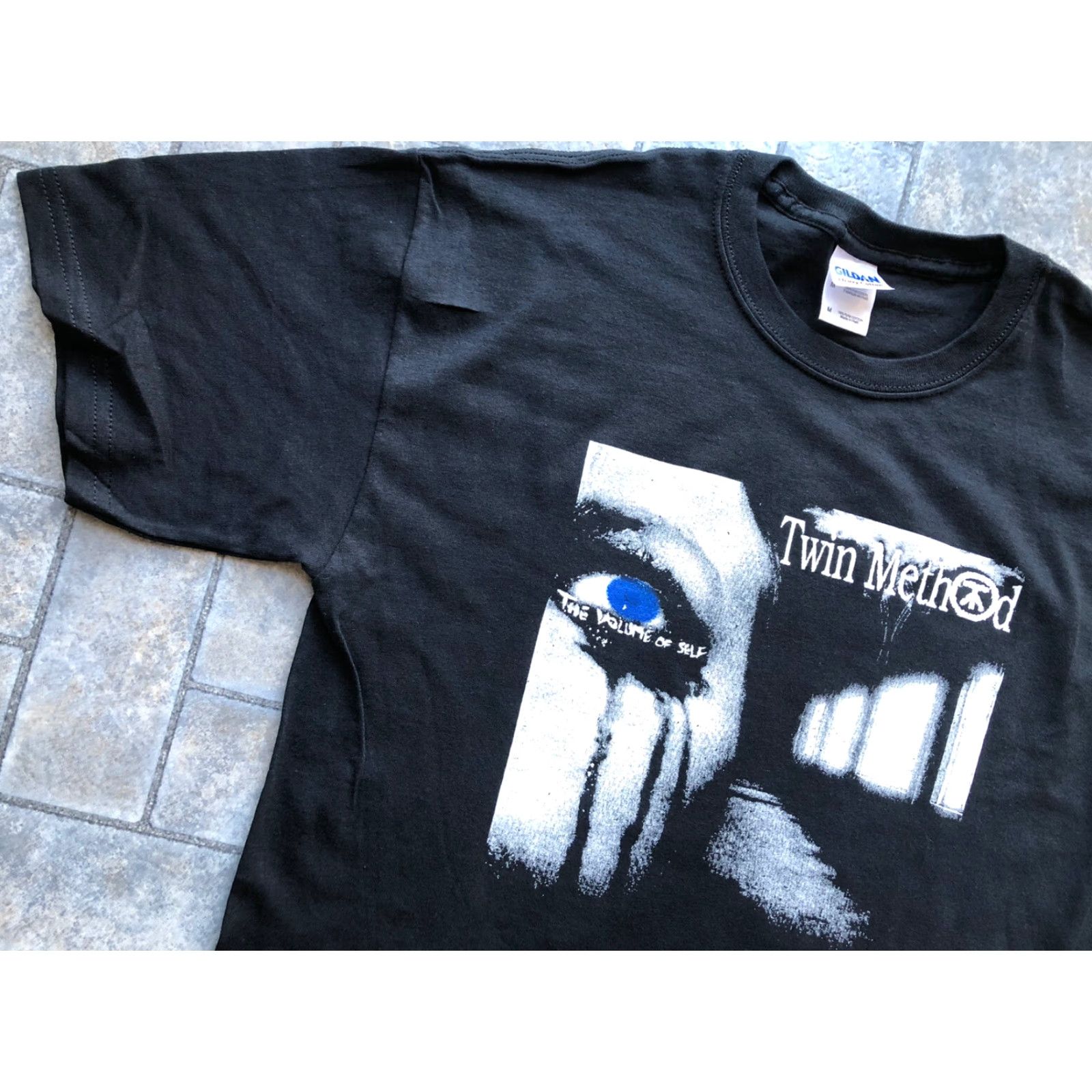 Gildan Gildan T-Shirt Twin Method Logo Band USA Tour 2007 Black Cotton Regular M Men Shirt Size US M / EU 48-50 / 2 - 7 Thumbnail