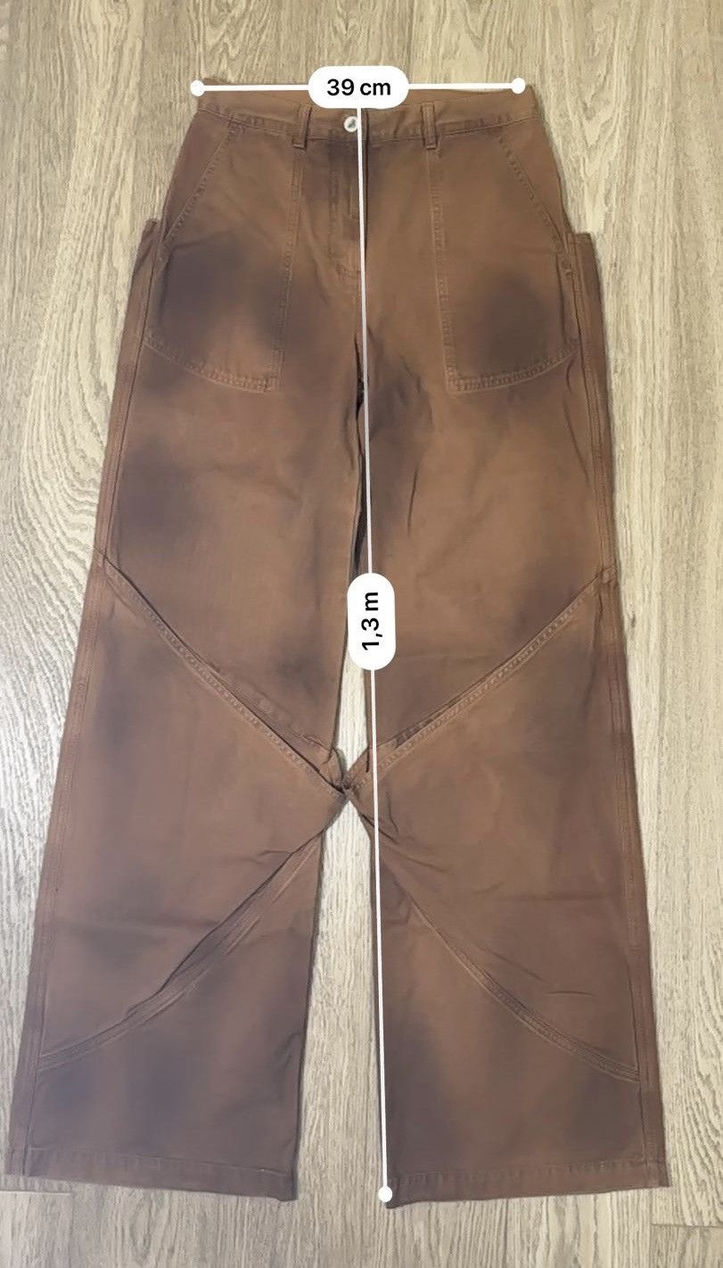 The Attico The Attico wide leg jeans camel Size 25" / US 0 / IT 36 - 12 Thumbnail