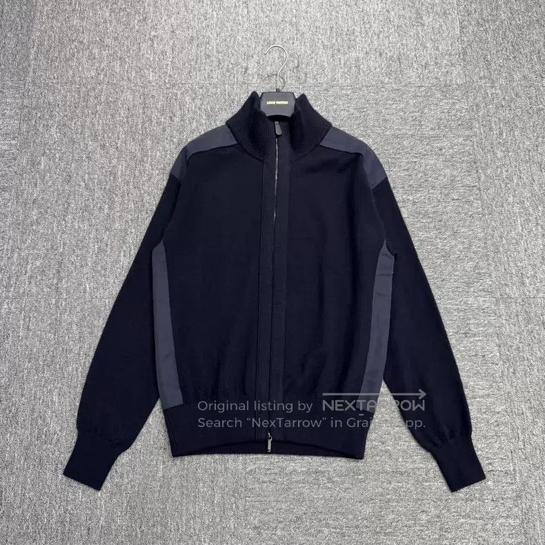 Loro Piana Loro Piana Contrast Color High-Neck Wool Zip-Up Cardigan Size US M / EU 48-50 / 2 - 1 Thumbnail