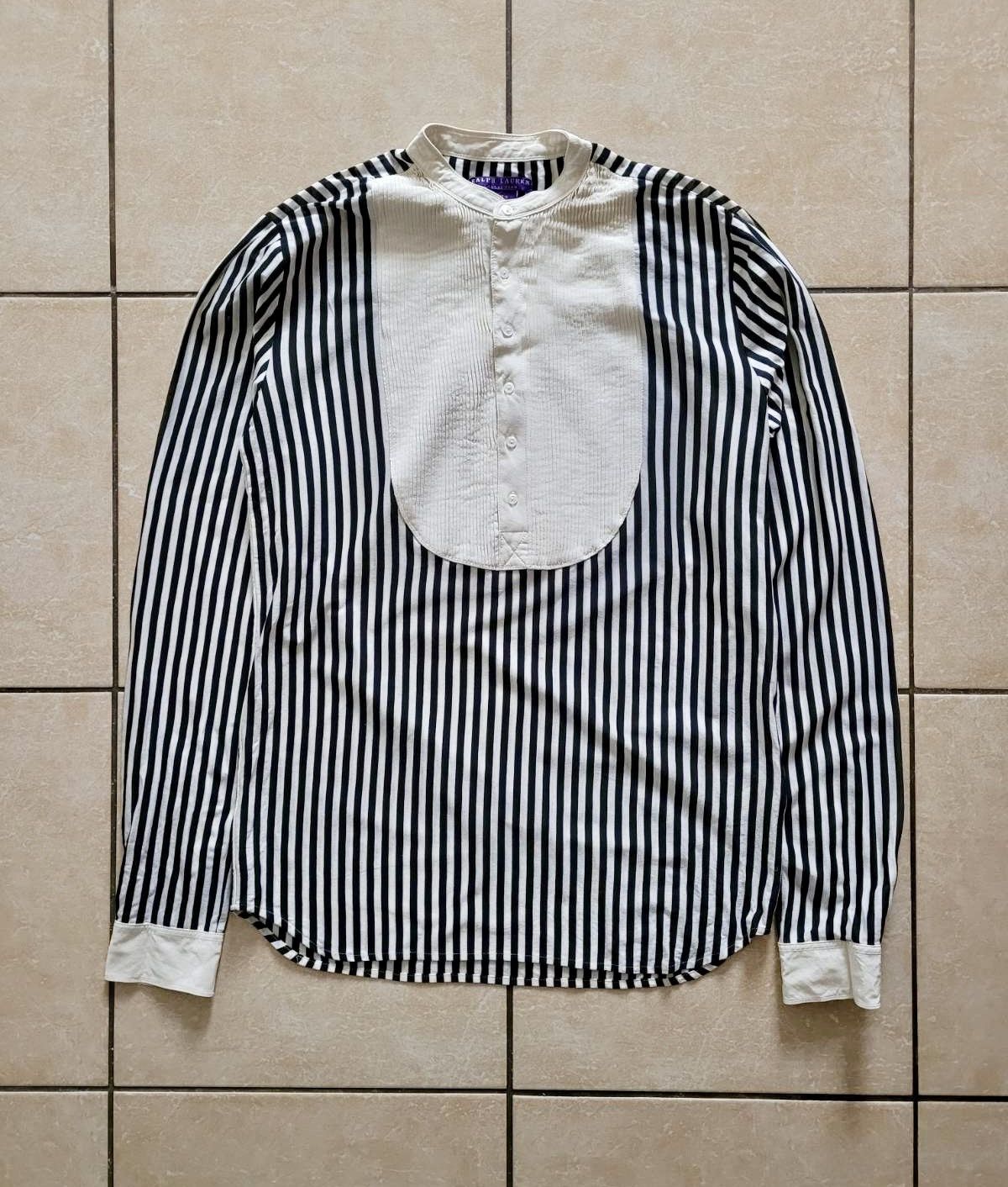 image of Ralph Lauren Purple Label Ralph Laurent Collection Purple Label Women’S Longsleeve in Black/White, 