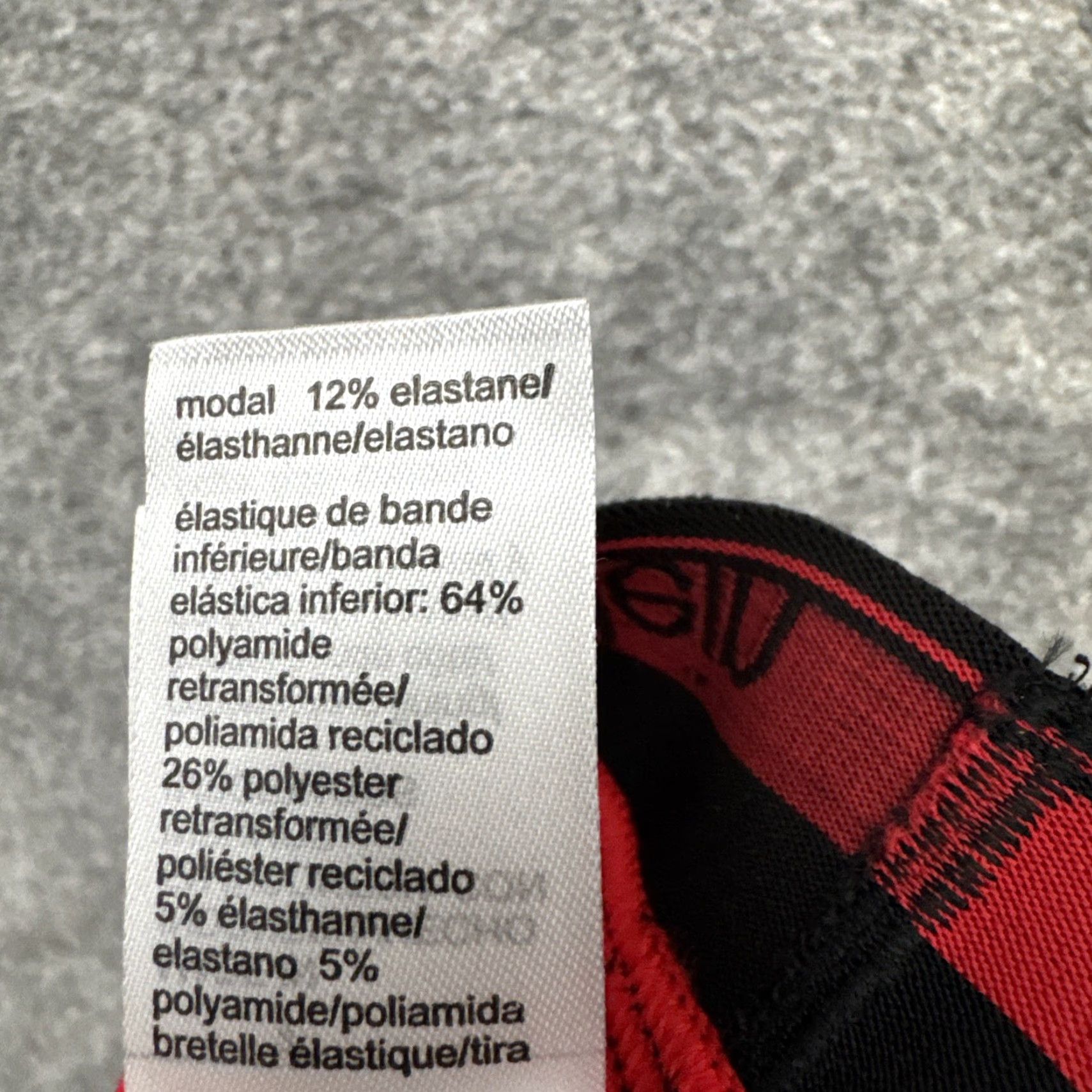Calvin Klein Calvin Klein Bralette Womens XS Coquette Argyle Check Triangle Retro Y2K Cotton Blend Multicolor Logo Adjustable Strap XS Womens Size ONE SIZE - 7 Thumbnail