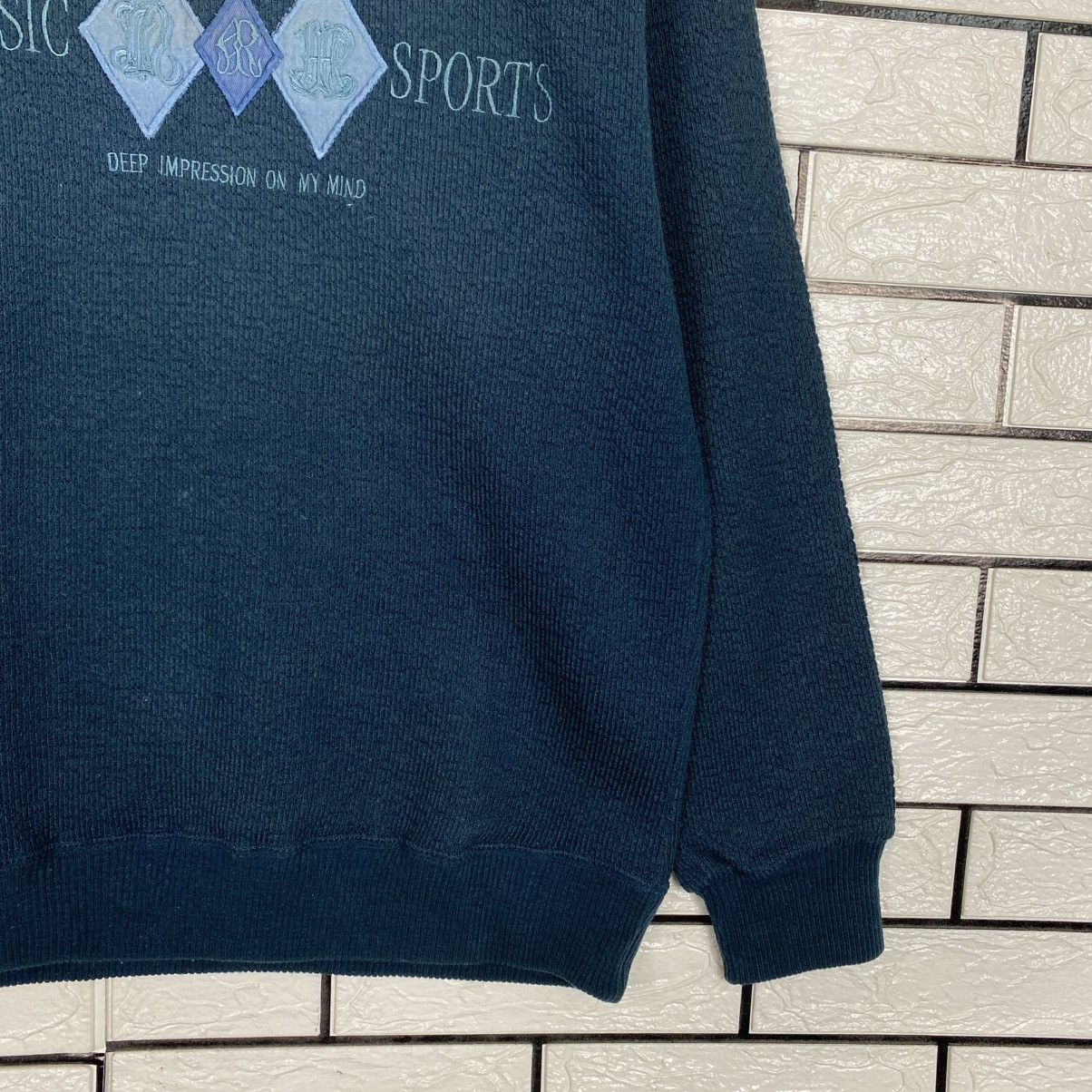 Japanese Brand Vintage Sweatshirt Indigo Sunbird Issey Miyake Size US M / EU 48-50 / 2 - 6 Thumbnail