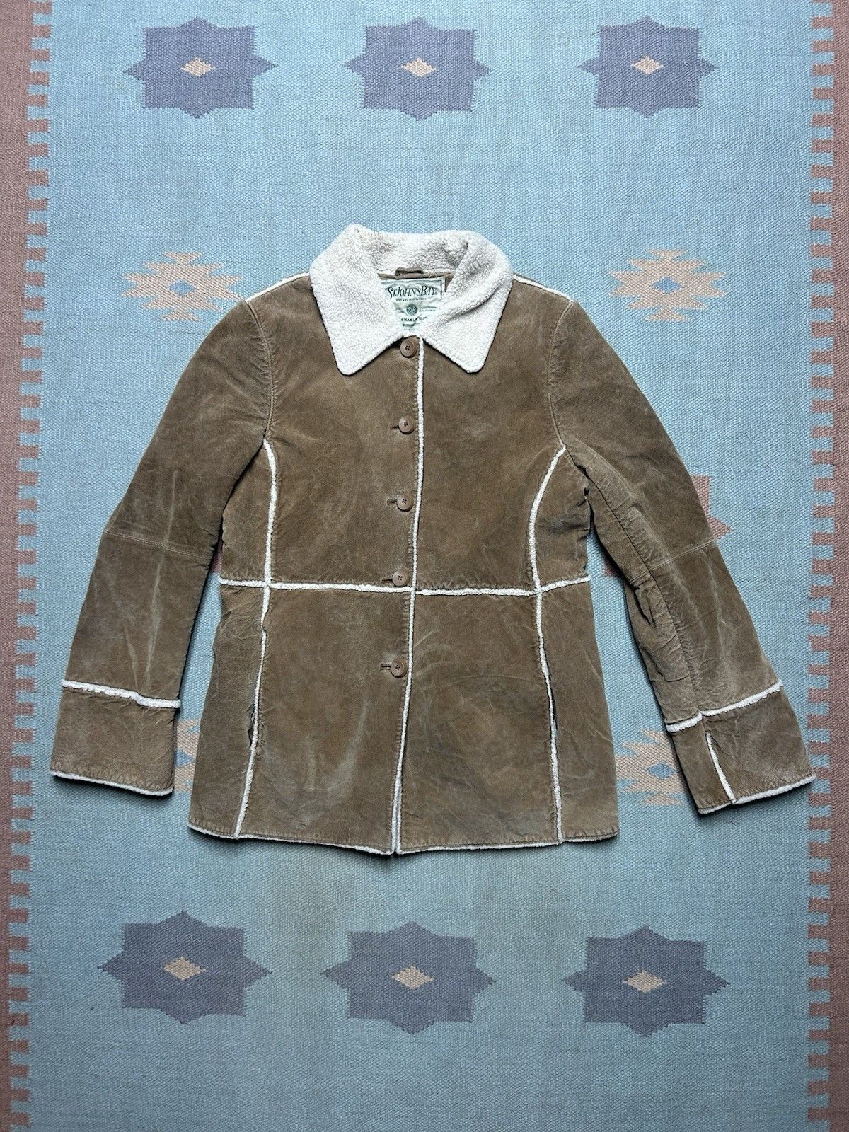 Vintage St. John’s bay Sherpa lined suede jacket penny lane coat M Size M / US 6-8 / IT 42-44 - 1 Thumbnail