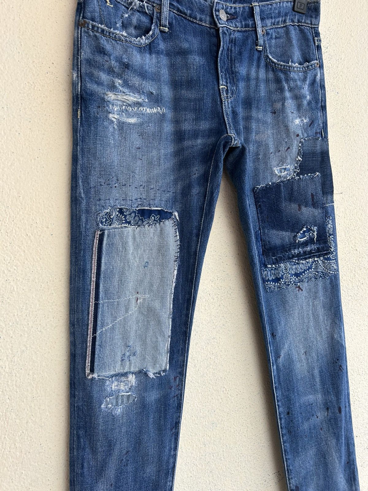 Polo Ralph Lauren Polo Ralph Lauren Astor Boyfriend Slim Fit Patchwork Jeans Size US 26 / EU 42 - 6 Thumbnail